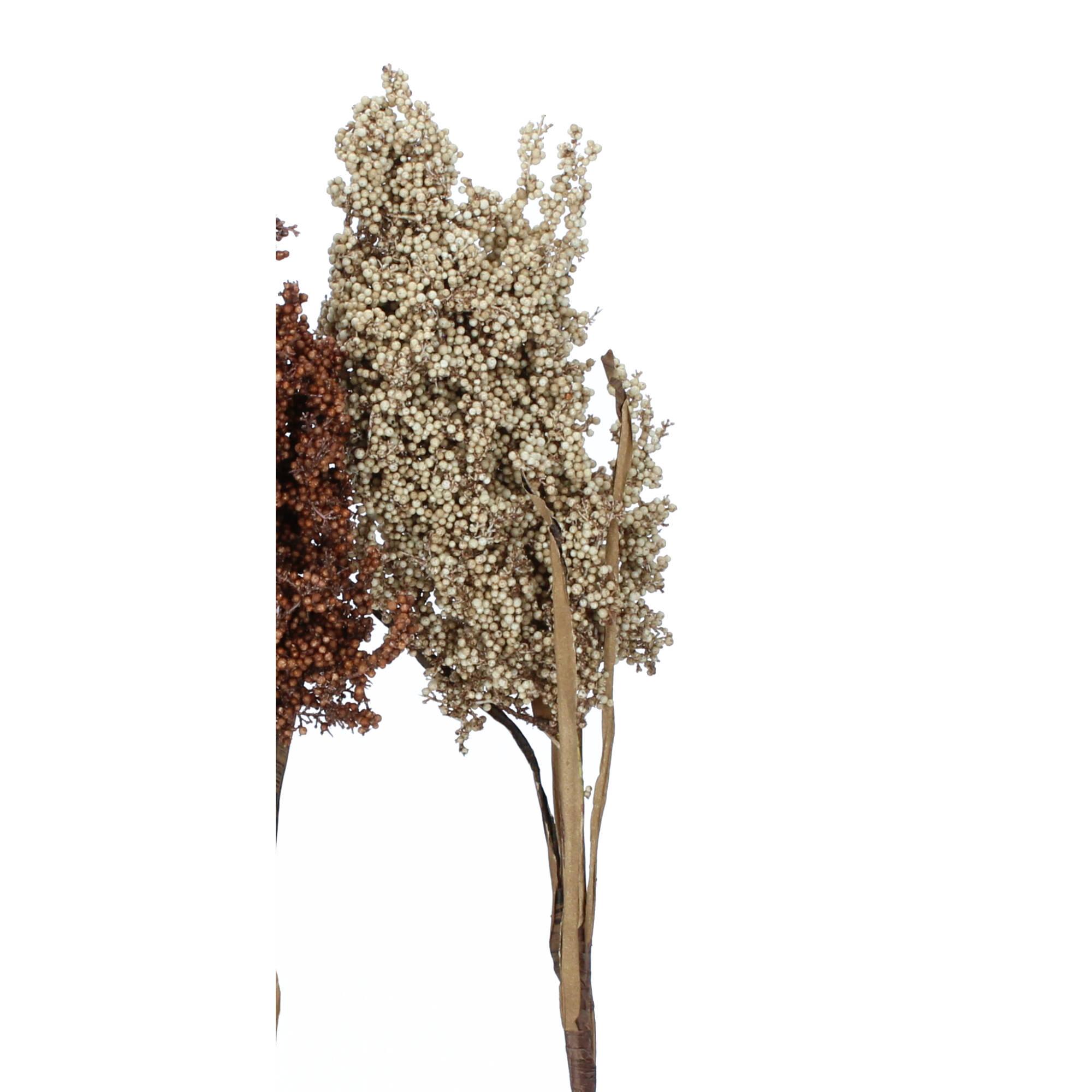 Bloomingville Dekoblumen Kunstblumen Gräser 2er Set 90 cm mehrfarbig