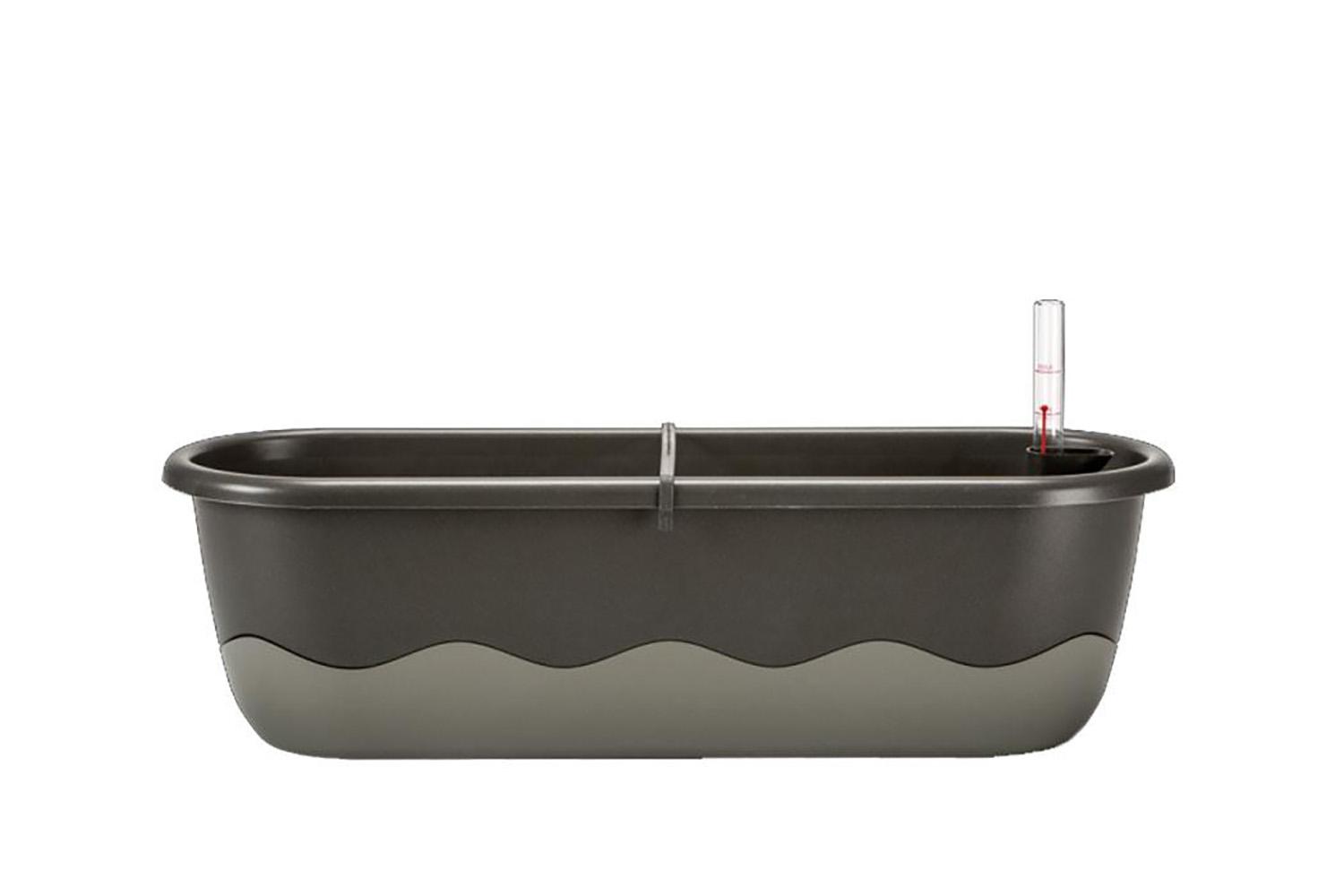 Plastia Blumenkasten Mareta 80 Anthrazit Grau Wasserspeicher