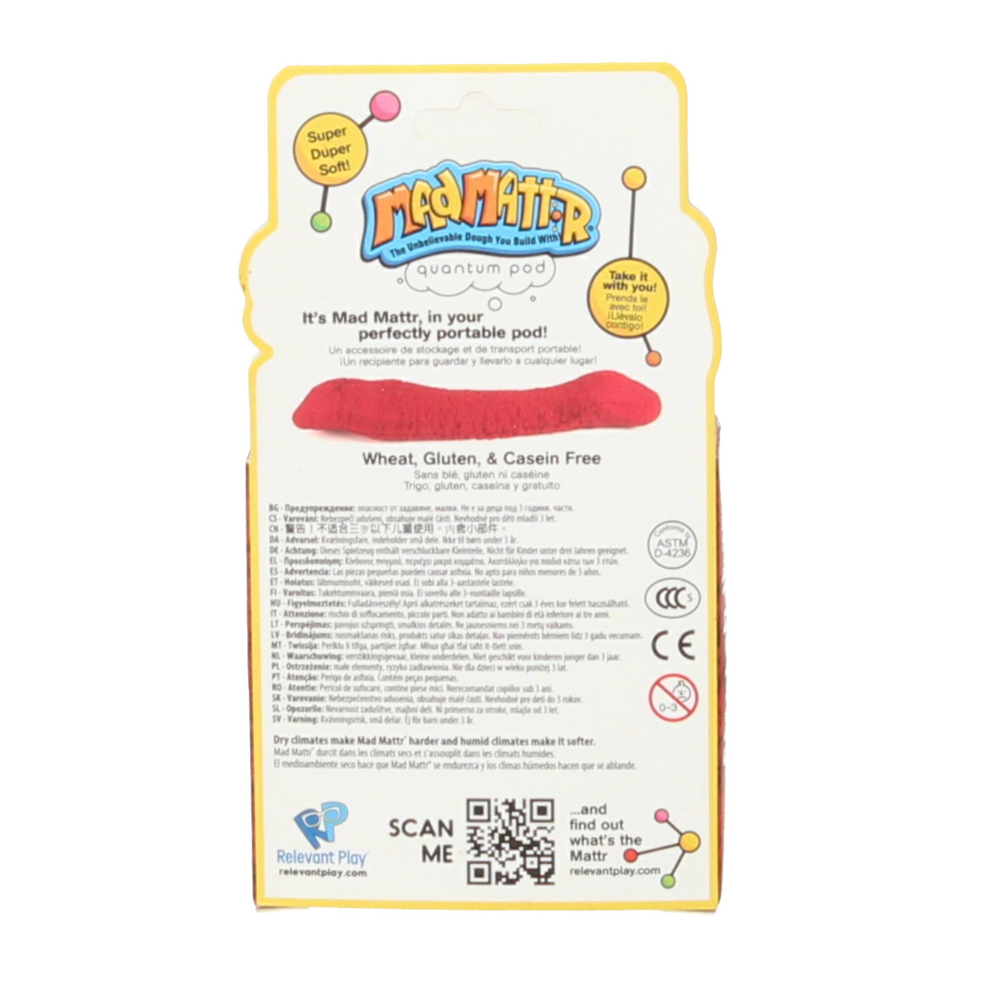 Mad Mattr Knetsand red Mattr rot 2oz 57g Aufbewahrungsdose 3+