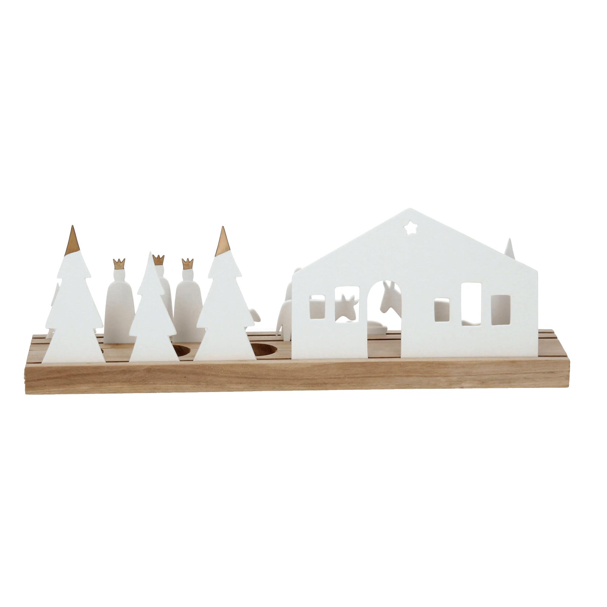 räder Living Xmas Lichtobjekt Krippe Teelichthalter