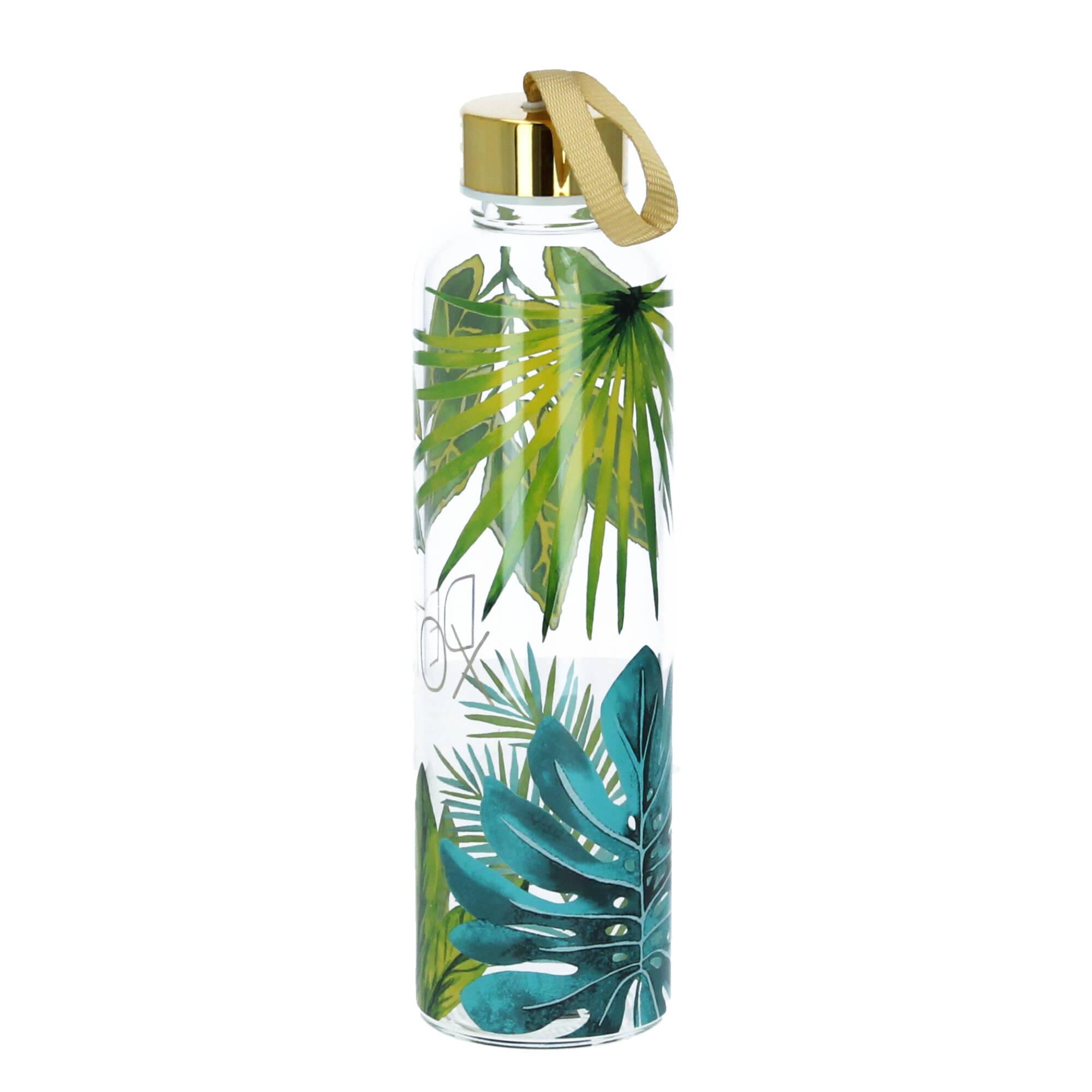 PPD Trinkflasche Glasflasche jungle real gold 550 ml