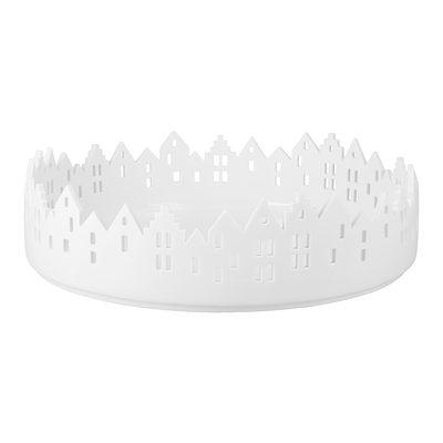räder Schale Stadtschale groß D27,5cm H7,5cm Porzellan weiß 0092589