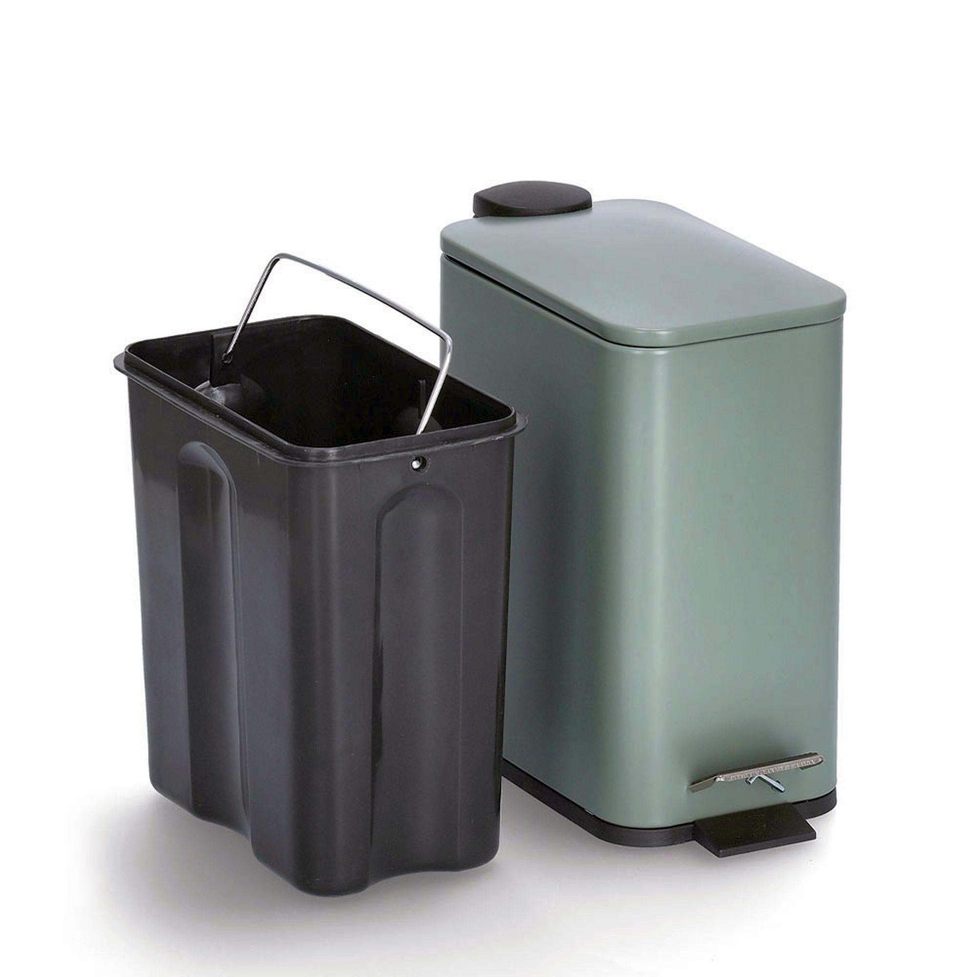 Zeller Treteimer 5L salbei 28,3x14x29cm 18961