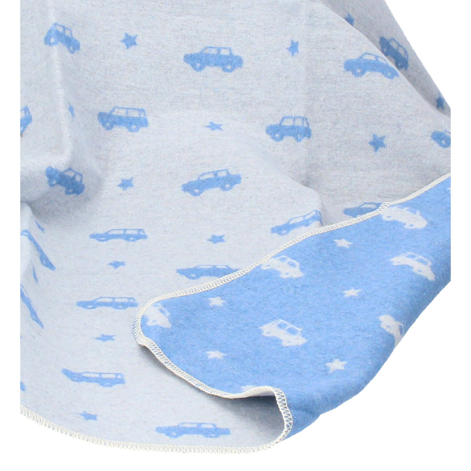 David Fussenegger Juwel Babydecke Kuscheldecke Autos blau