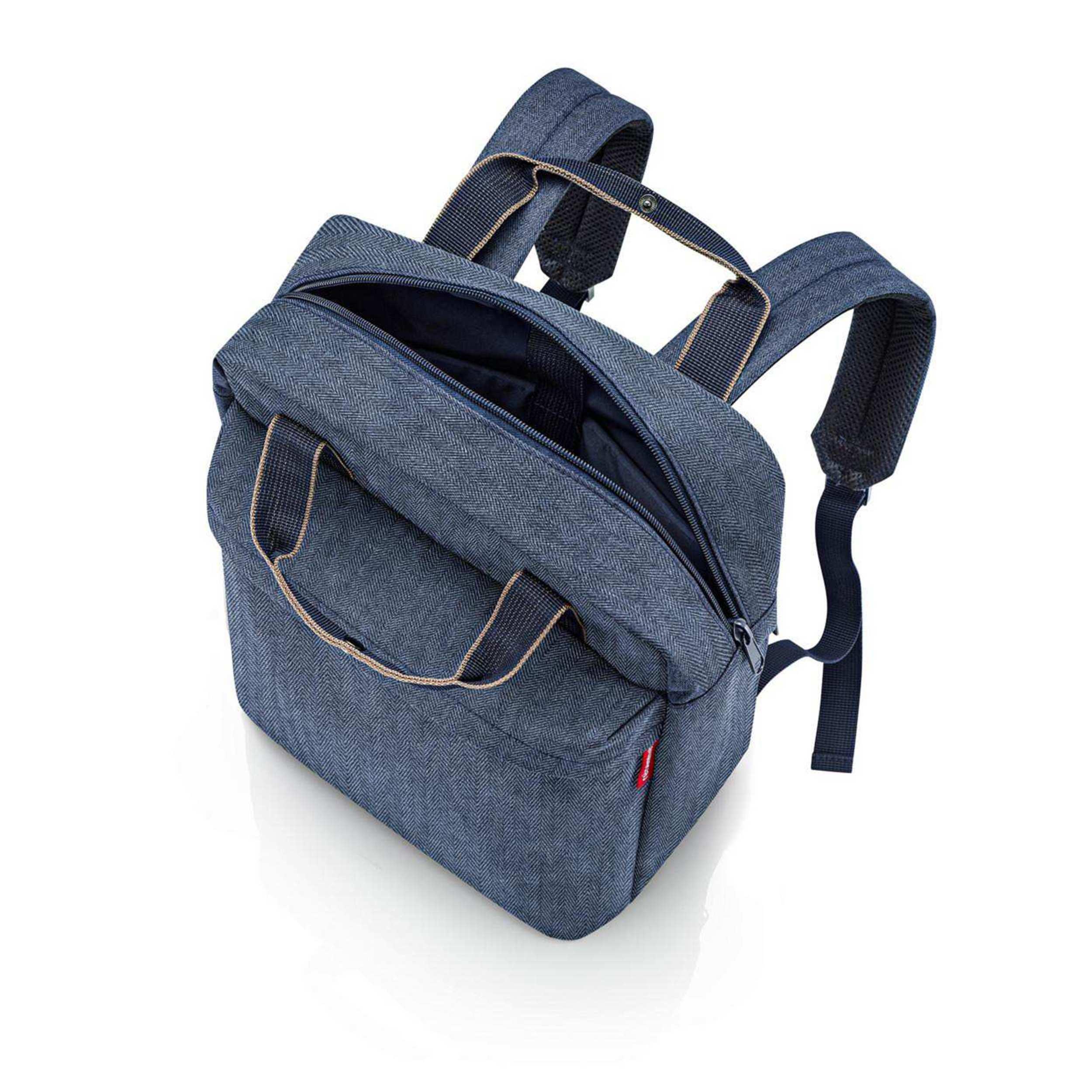 reisenthel Rucksack allday backpack M herringbone dark blue EJ4113 reisenthel Rucksack allday backpack M herringbone dark blue EJ4113