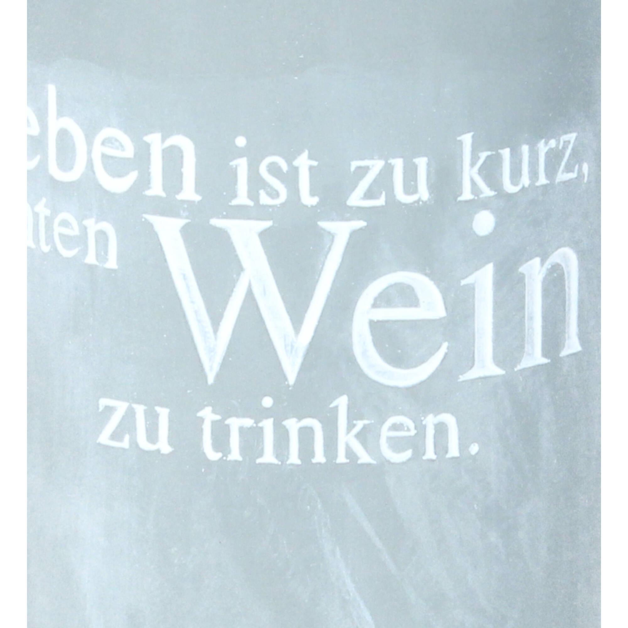 räder Flaschenkühler Vino Beton Das Leben ist zu kurz 21 cm