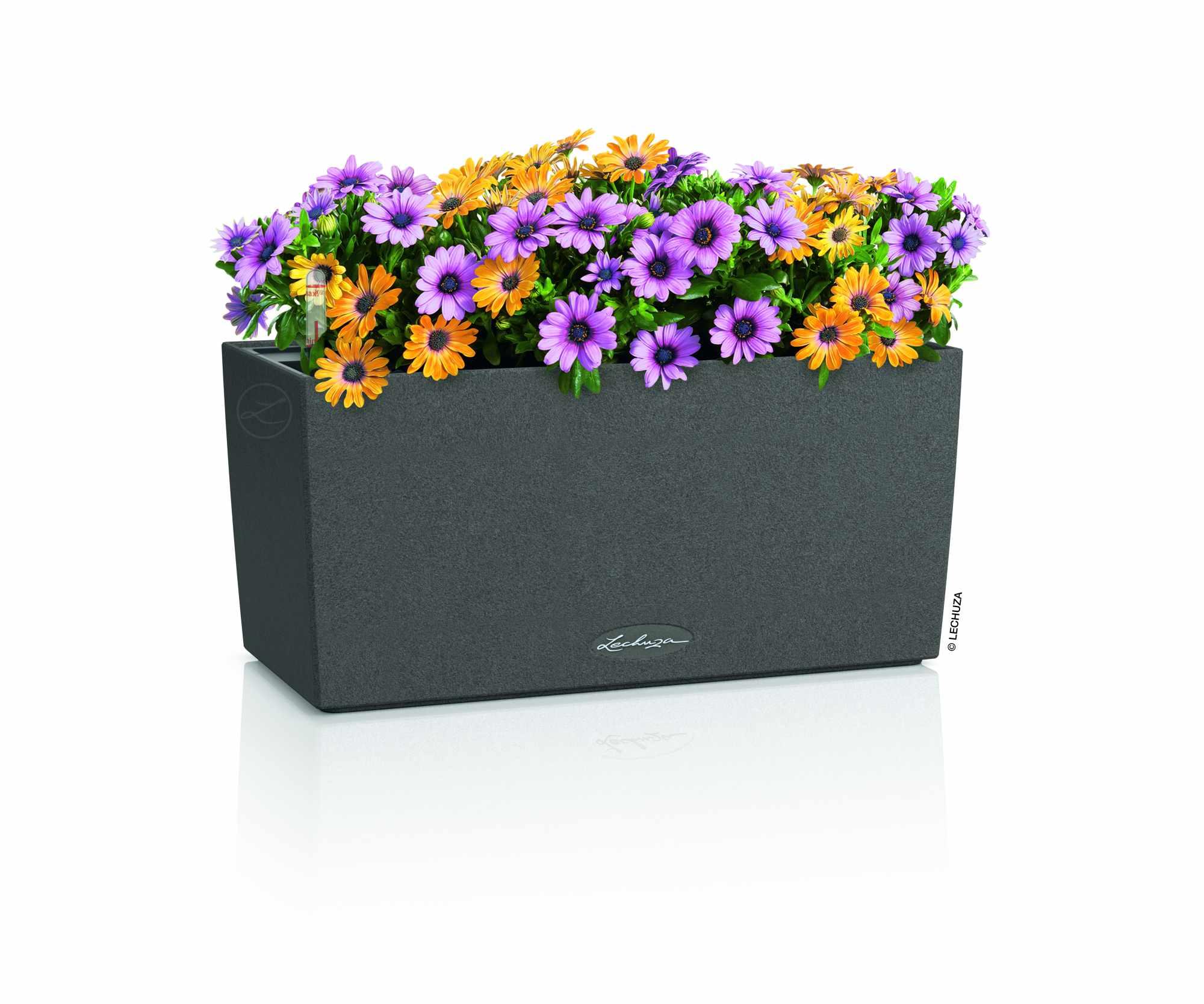 Lechuza Blumenkasten Balconera Stone 40 graphitschwarz 15426