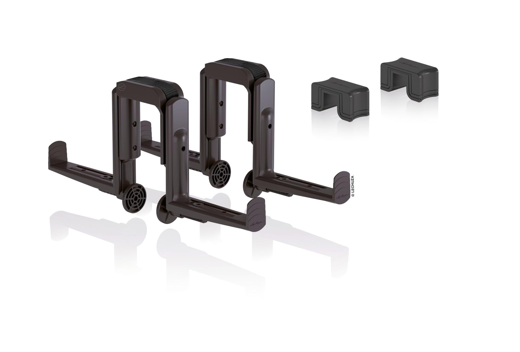 Lechuza Balkonkastenhalter DUO 2er-Set Balconera schwarz Lechuza Balkonkastenhalter DUO 2er-Set Balconera schwarz
