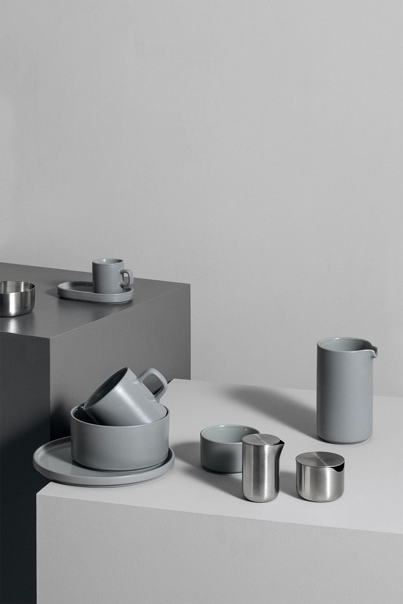 blomus Pilar Milchkännchen 280 ml Keramik mirage grey grau
