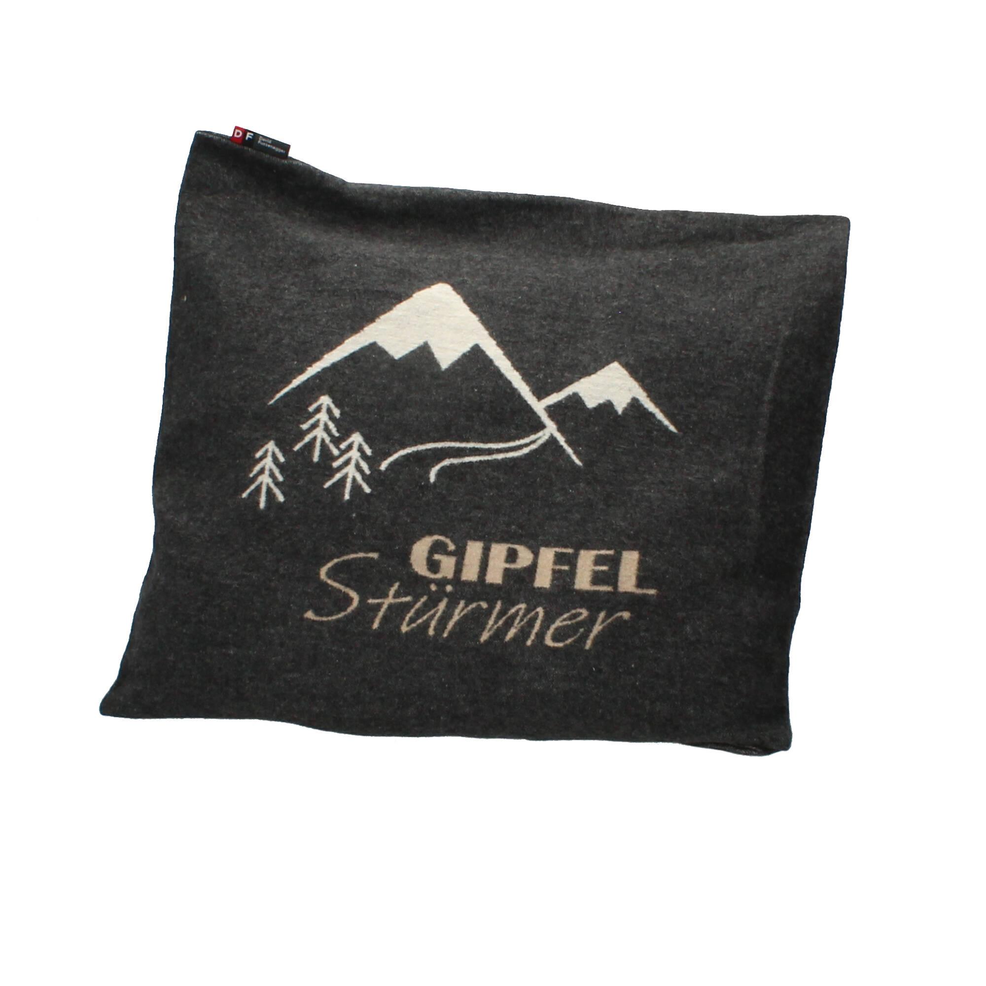 David Fussenegger Silvretta Kissenhülle Gipfelstürmer anthrazit David Fussenegger Silvretta Kissenhülle Gipfelstürmer anthrazit
