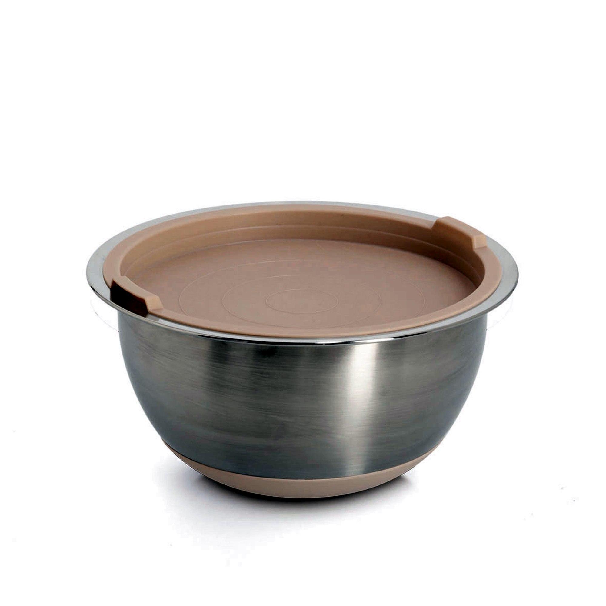 Zeller Schüssel-Set 3-teilig mit Deckeln Edelstahl 27369