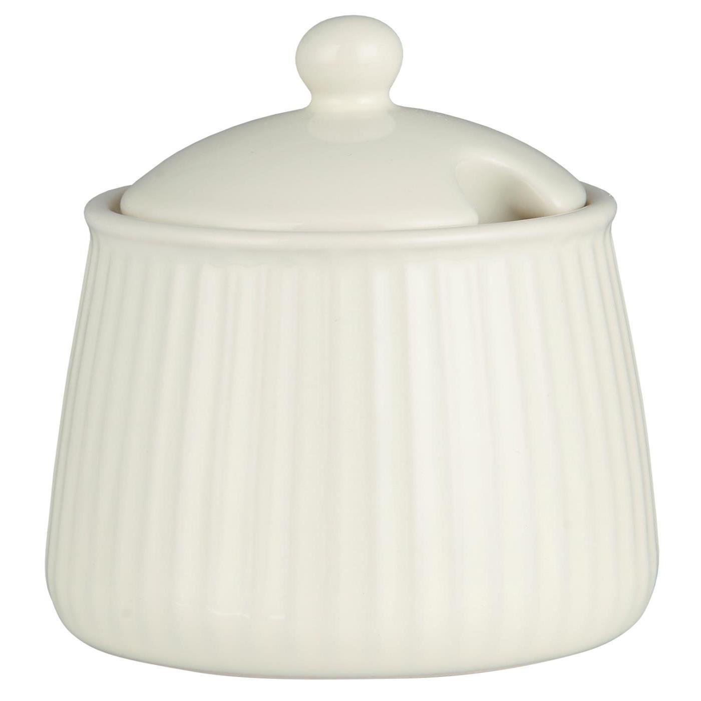 IB Laursen Zuckerdose Mynte Butter Cream Steingut 2028-82