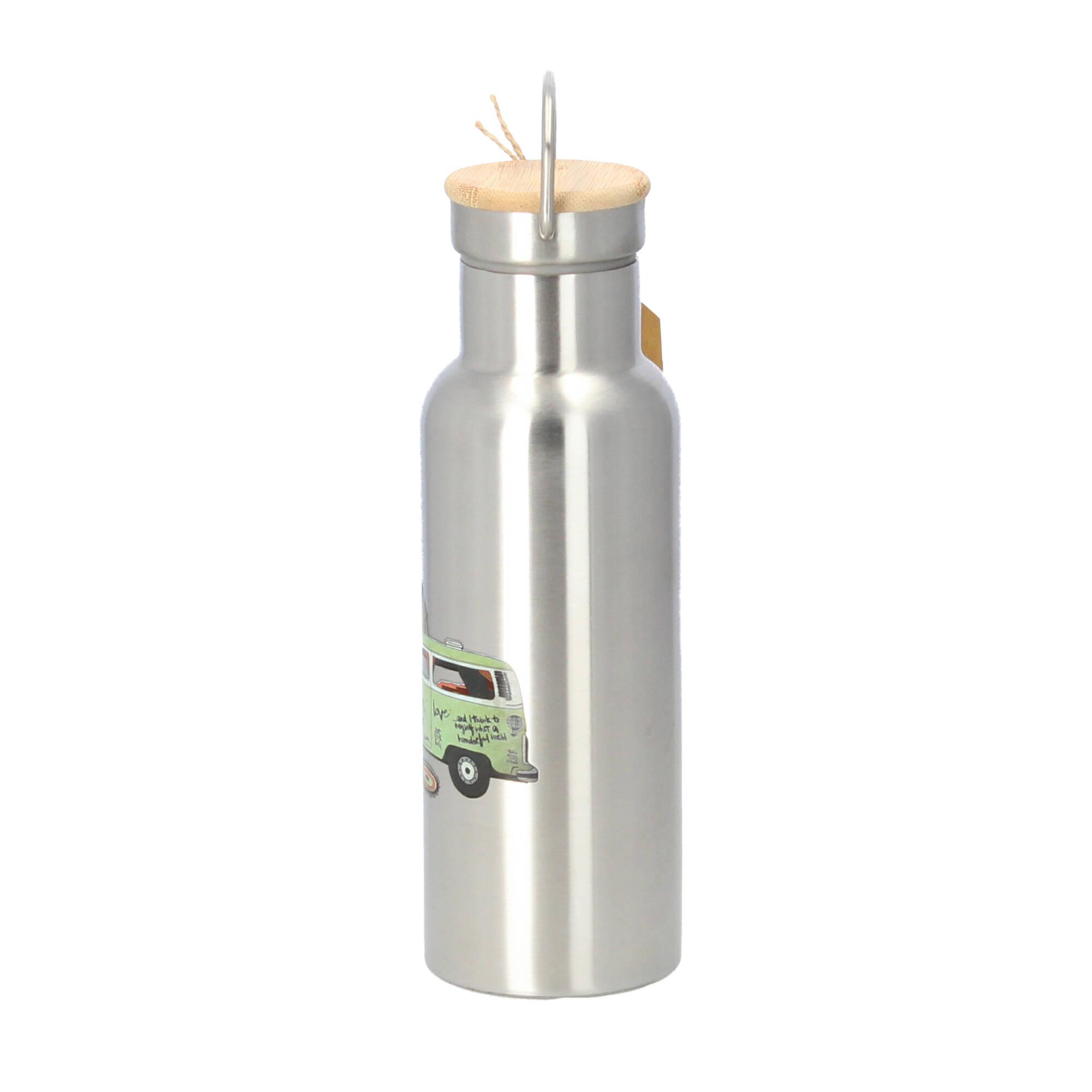 PPD Trinkflasche Edelstahl Thermosflasche Freiheit Bus Camper 500 ml 