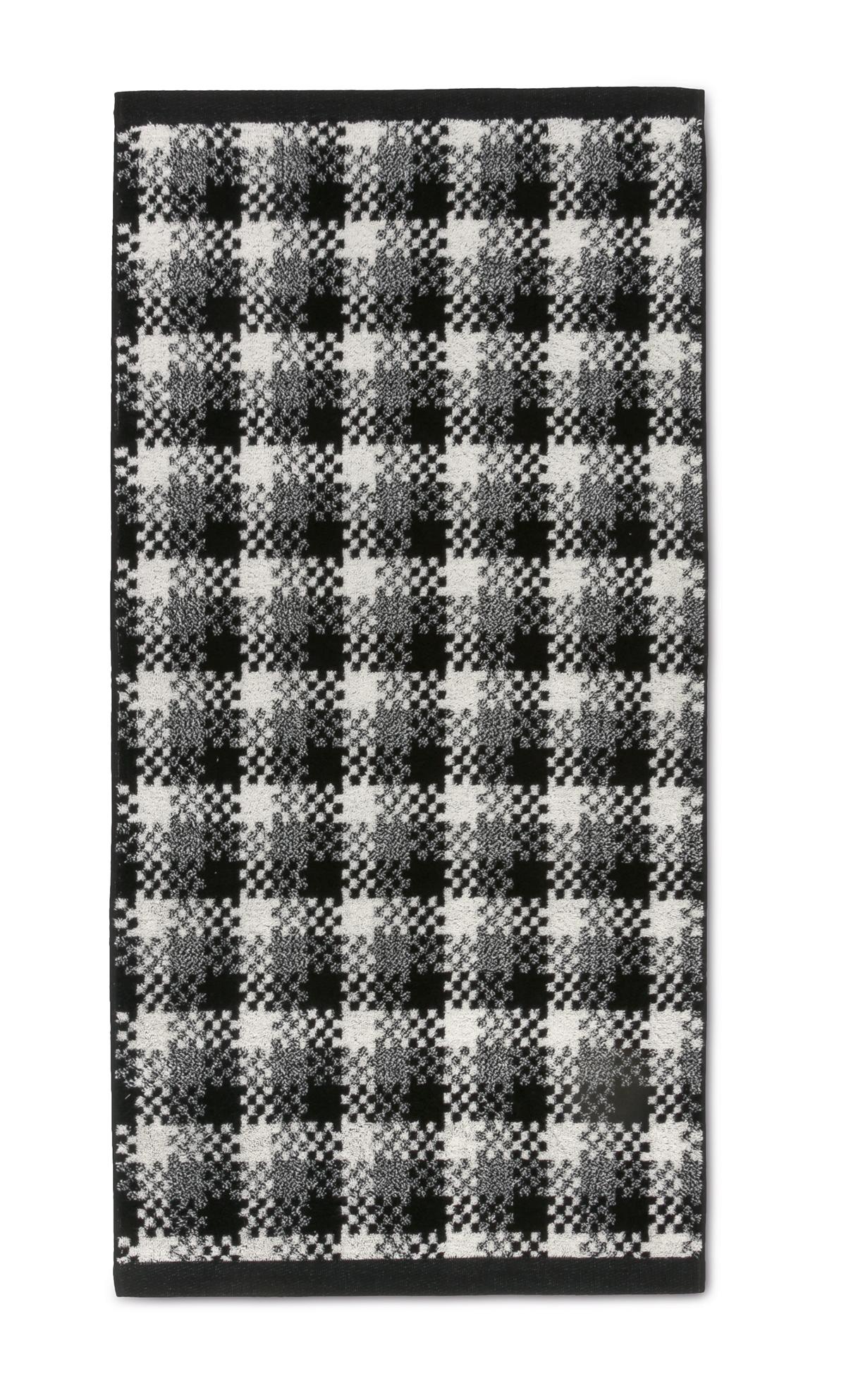möve Graphic Handtuch 80x150cm Vichy Karo schwarz möve Graphic Handtuch 80x150cm Vichy Karo schwarz