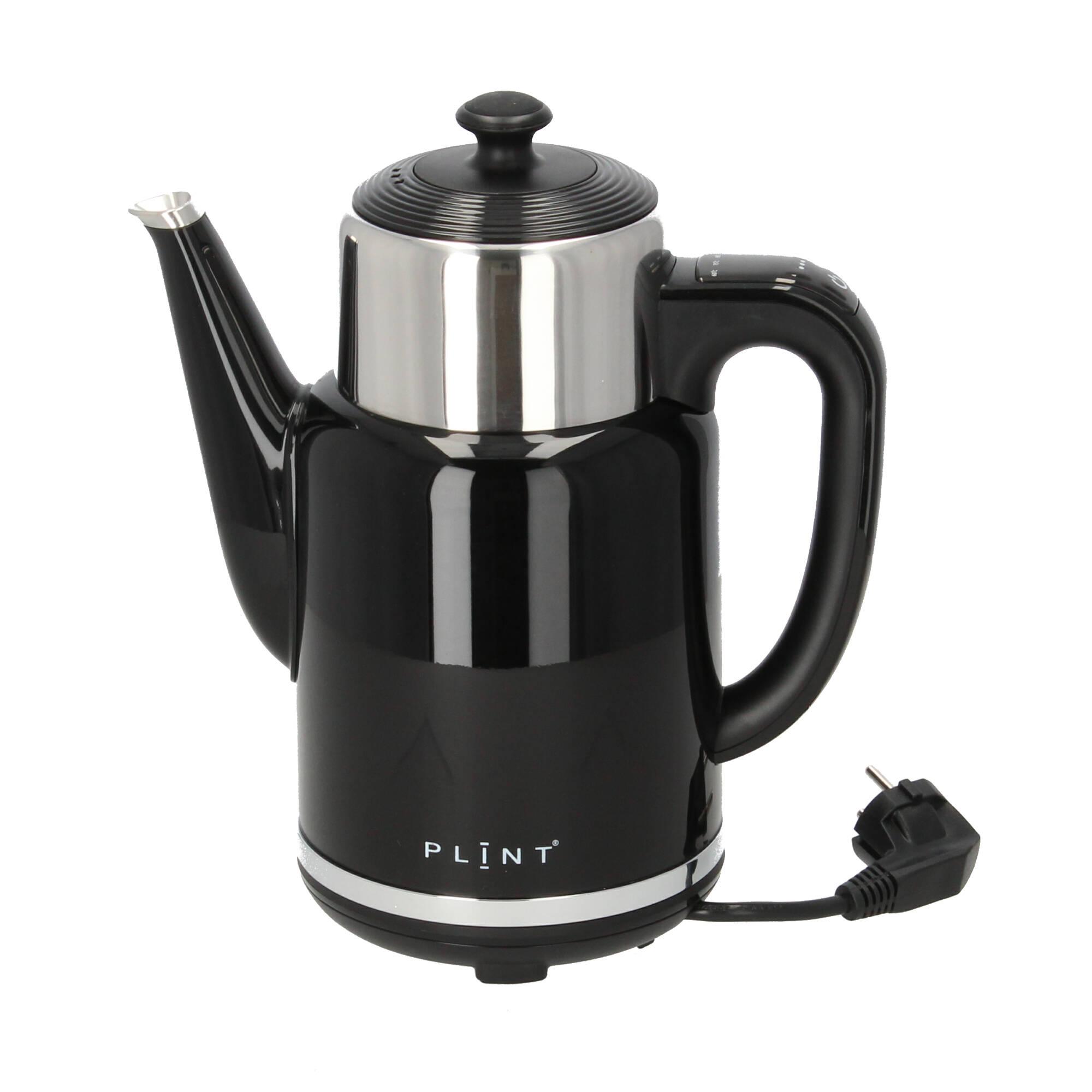 Plint Wasserkocher Warmhaltefunktion Retro-Design 1,7l schwarz