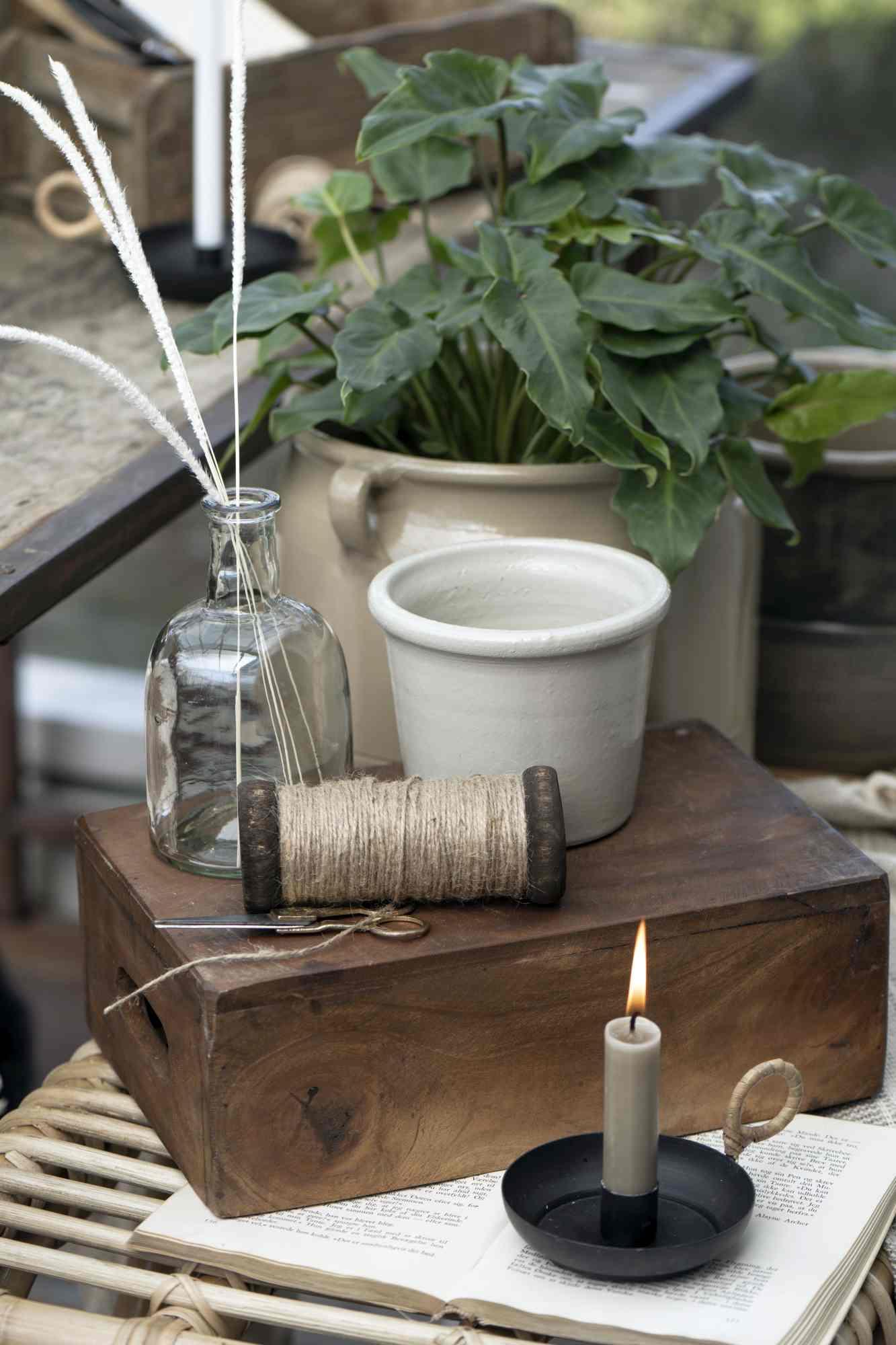 IB Laursen Kiste mit mit Griff Holz Unikat Upcycling 2190-00