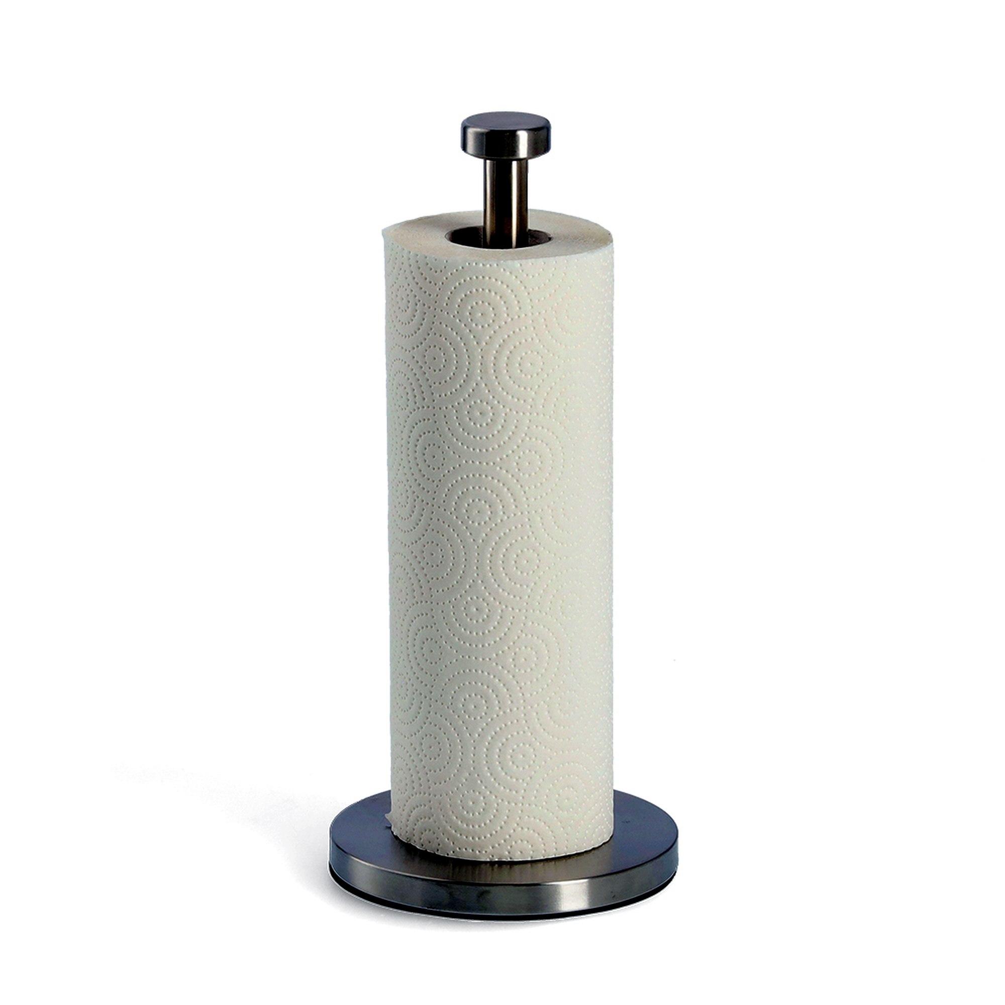 Zeller Küchenrollenhalter mit Rolle 13x13x32 Edelstahl 27242 Zeller Küchenrollenhalter mit Rolle 13x13x32 Edelstahl 27242