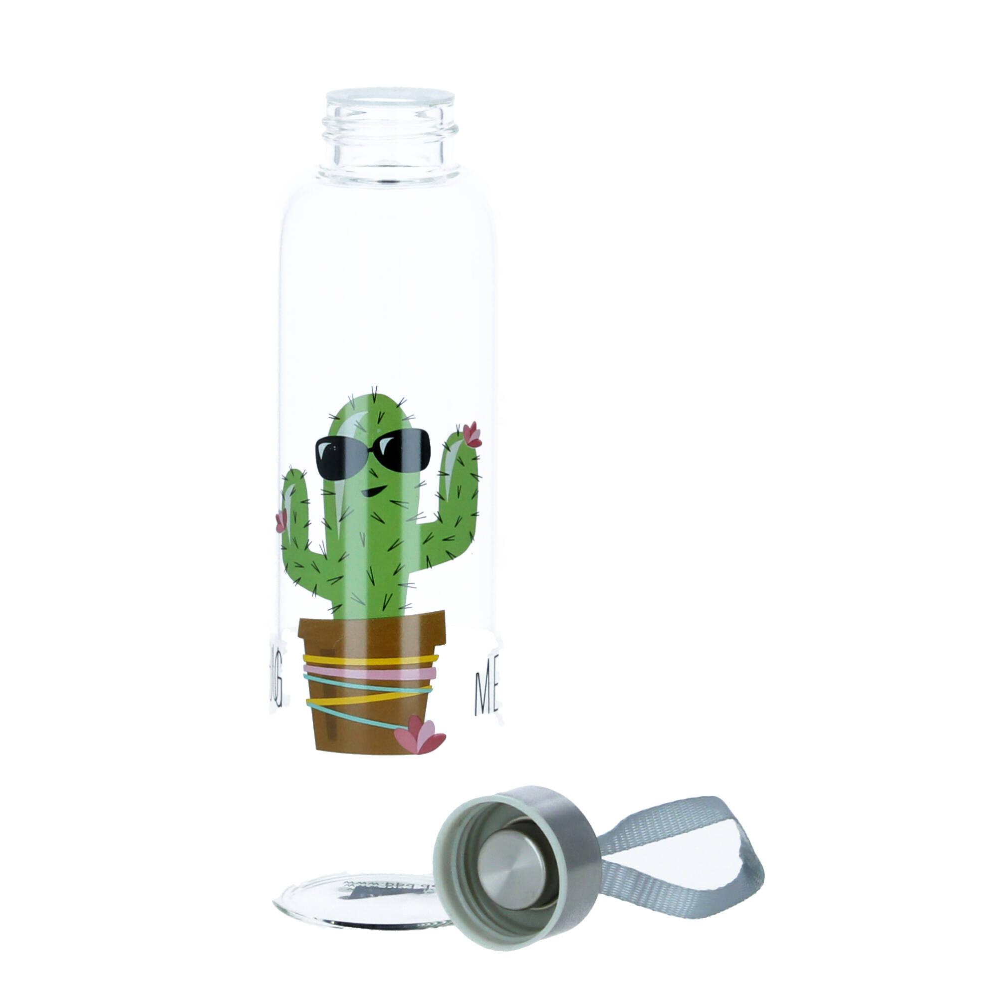 PPD Trinkflasche Glasflasche Hug Me Kaktus 500 ml PPD Trinkflasche Glasflasche Hug Me Kaktus 500 ml