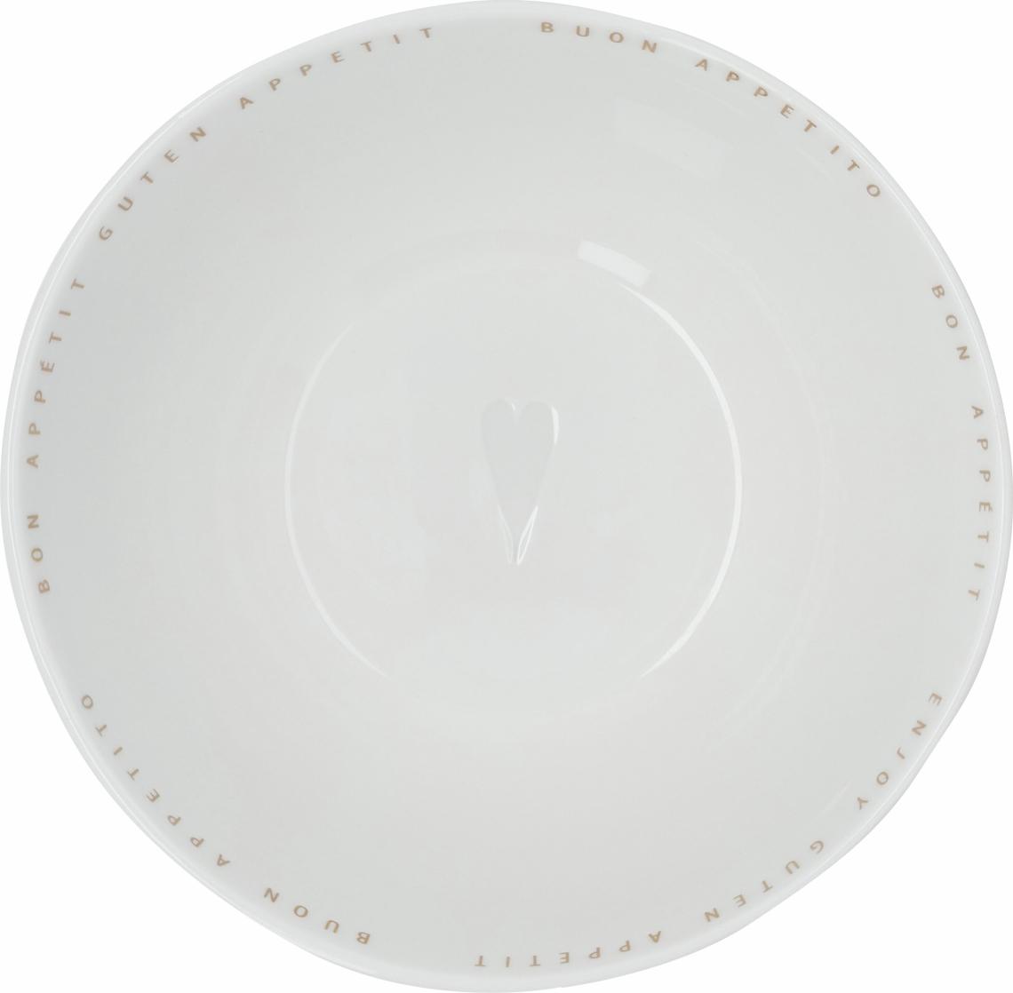 räder Schüssel Guten Appetit D:17,5cm Porzellan weiß 0018325 räder Schüssel Guten Appetit D:17,5cm Porzellan weiß 0018325