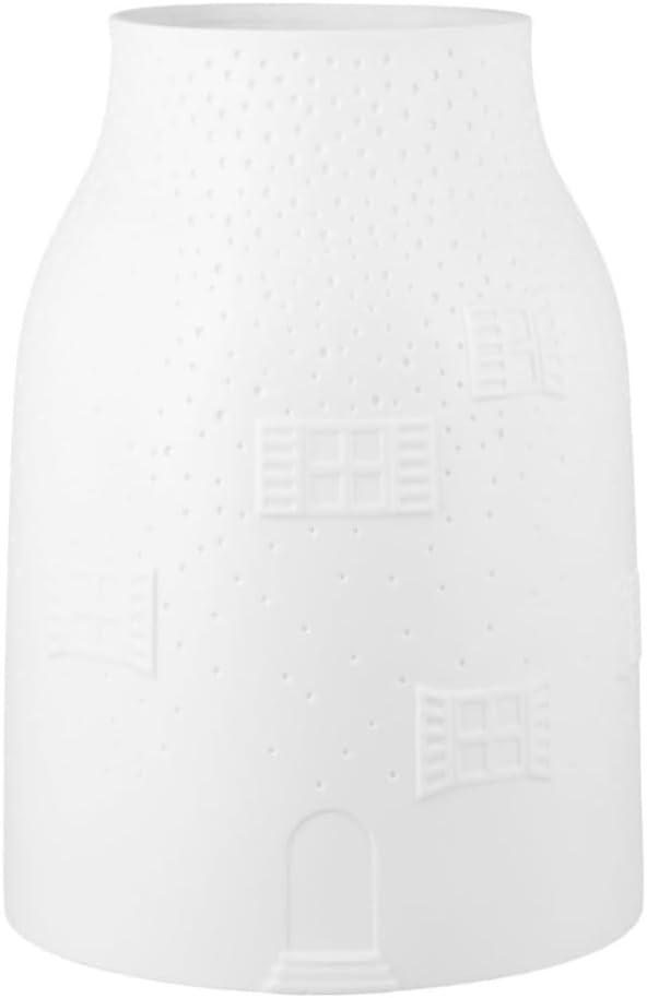 räder Vase Winterhaus groß Porzellan weiß 0092728