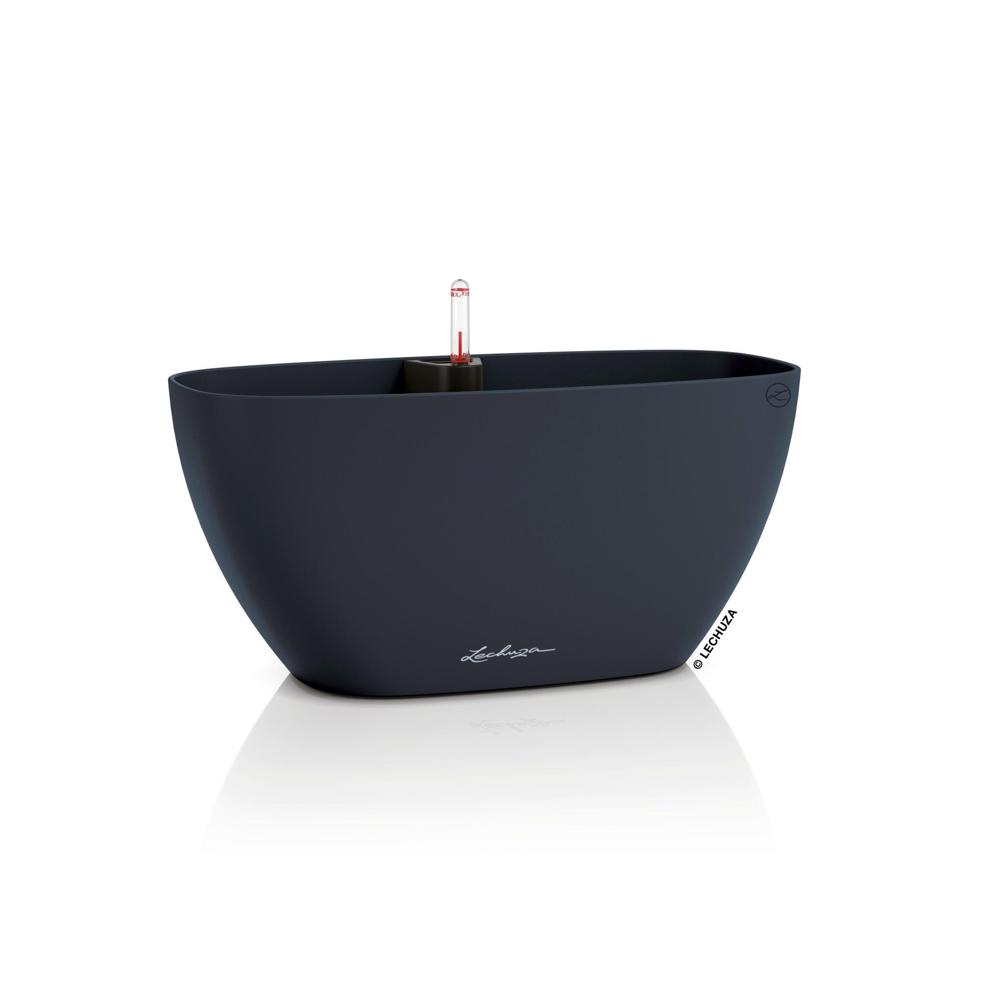 Lechuza Blumentopf oval Navio Color 10 Schiefergrau 19421