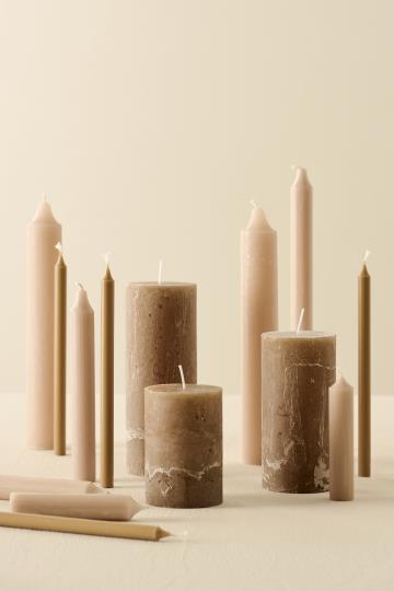 IB Laursen Stabkerze Sand rustikal D:2,2cm H:11cm Beige 7211-51