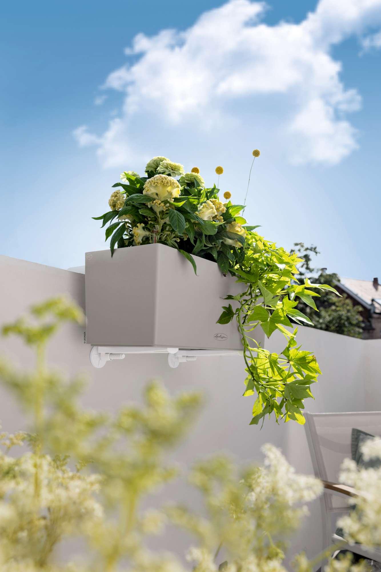 Lechuza Balkonkastenhalter WALL Balconera Wandmontage weiß