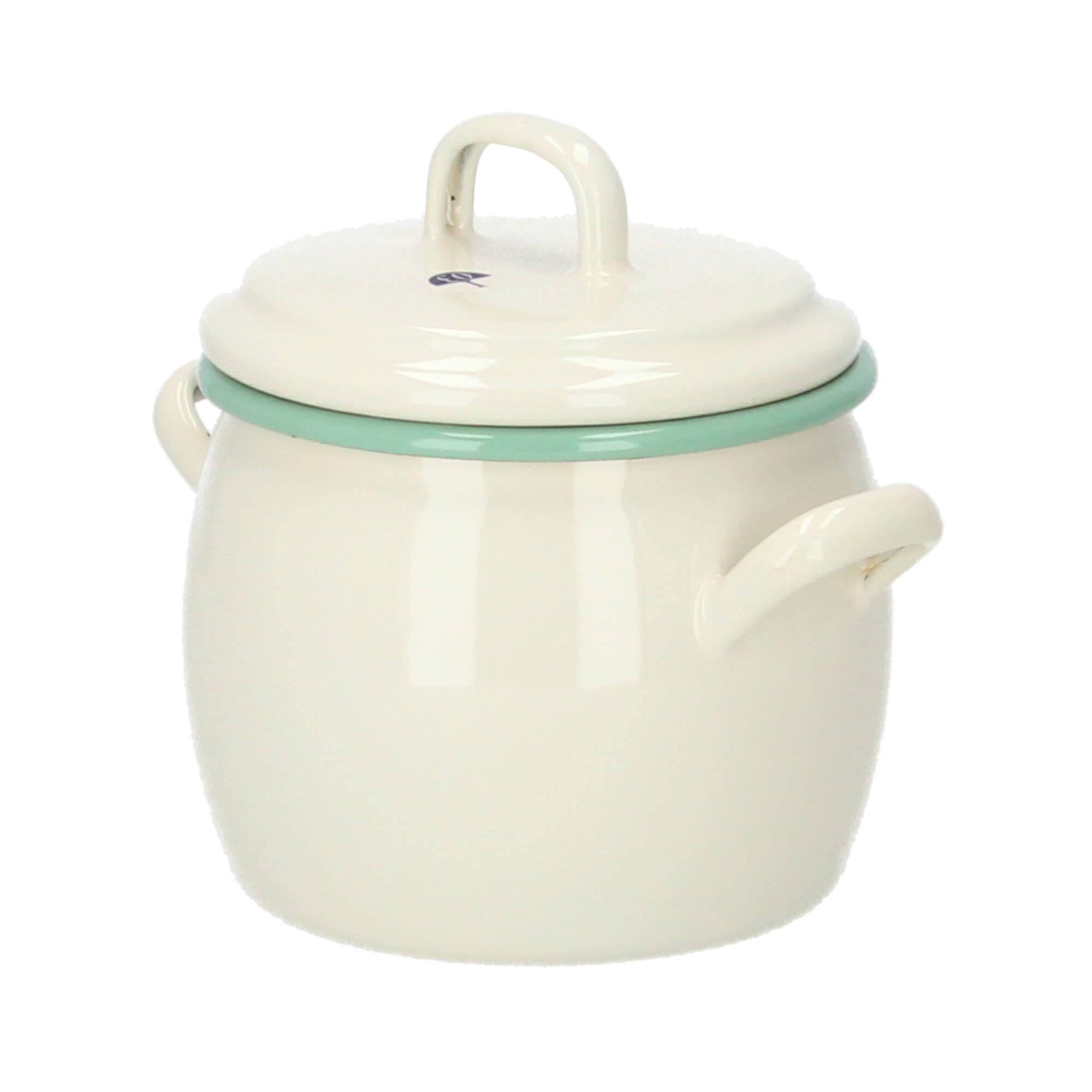 Kockums Bauchiger Topf mit Deckel 0,7 Liter creme lux Kockums Bauchiger Topf mit Deckel 0,7 Liter creme lux