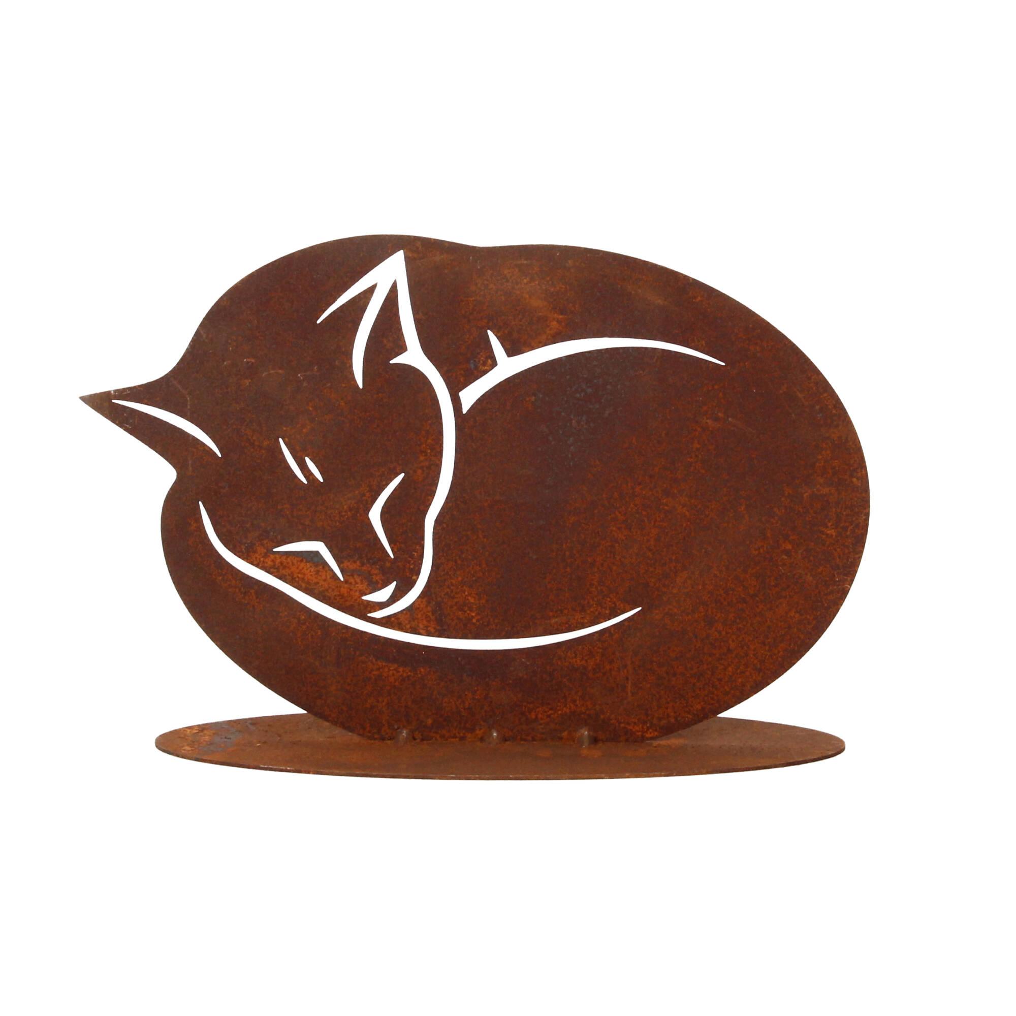 Lünemann Gartendeko Edelrost Katze 25x17cm