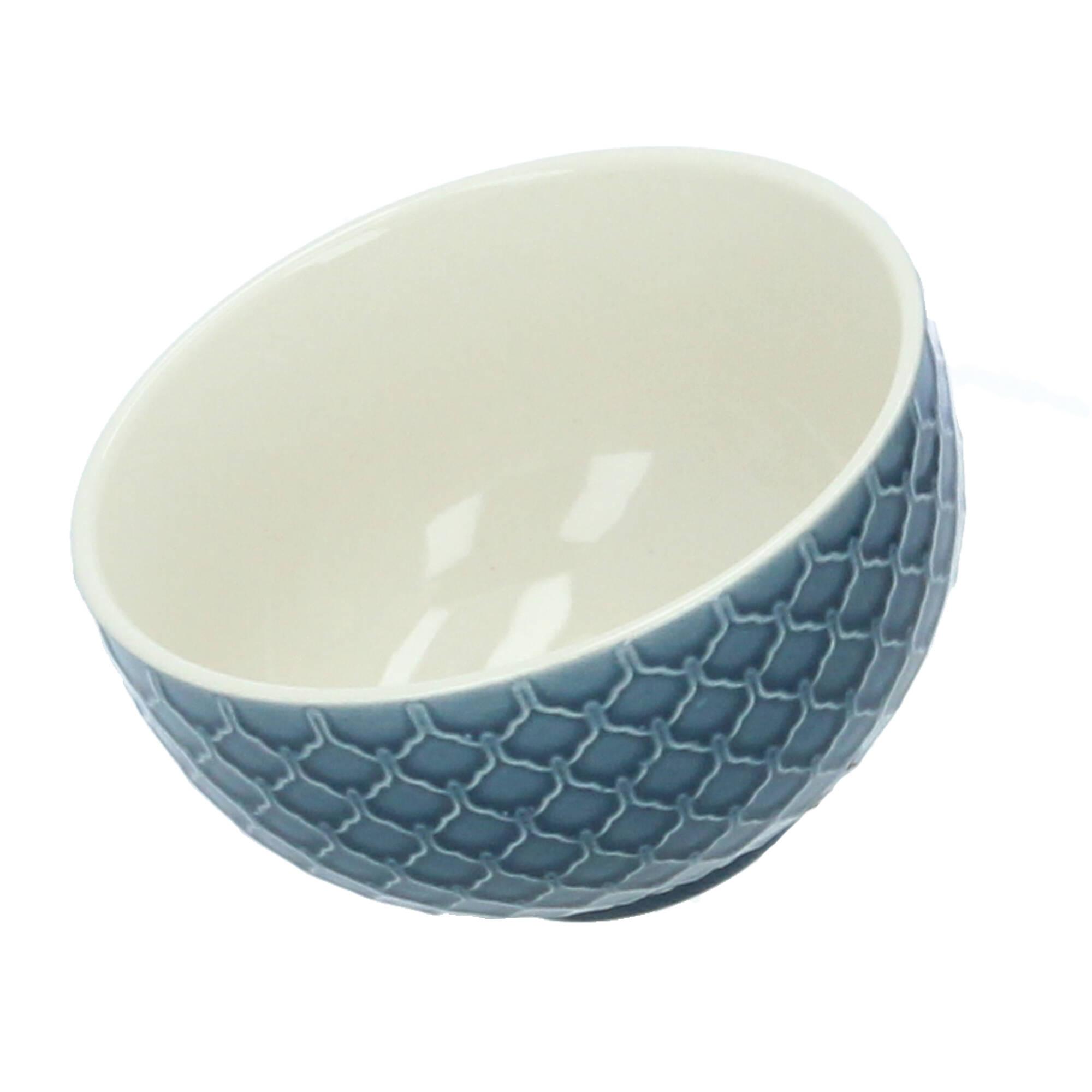 Bloomingville Naomi Schüssel Schuppen Steingut blau Bloomingville Naomi Schüssel Schuppen Steingut blau