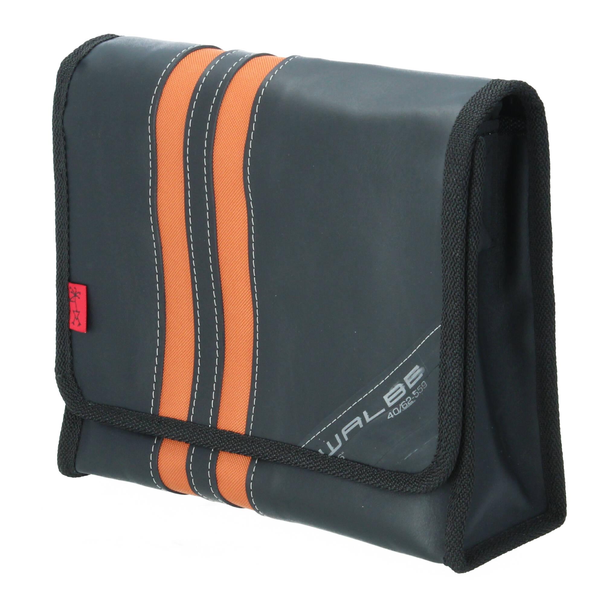 Stef Fauser Schultertasche Radlerengel small Leder 27x24x10 cm schwarz