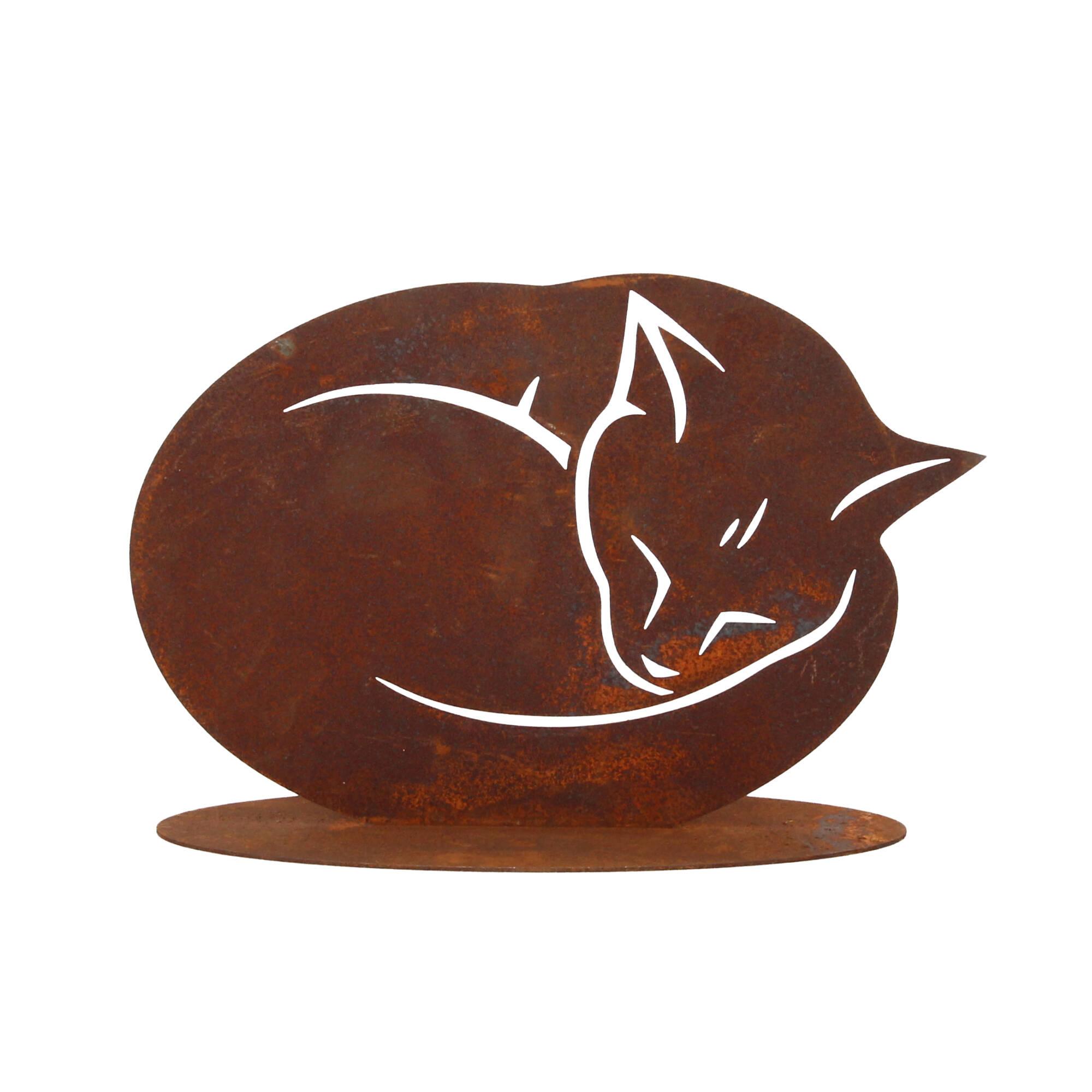 Lünemann Gartendeko Edelrost Katze 25x17cm