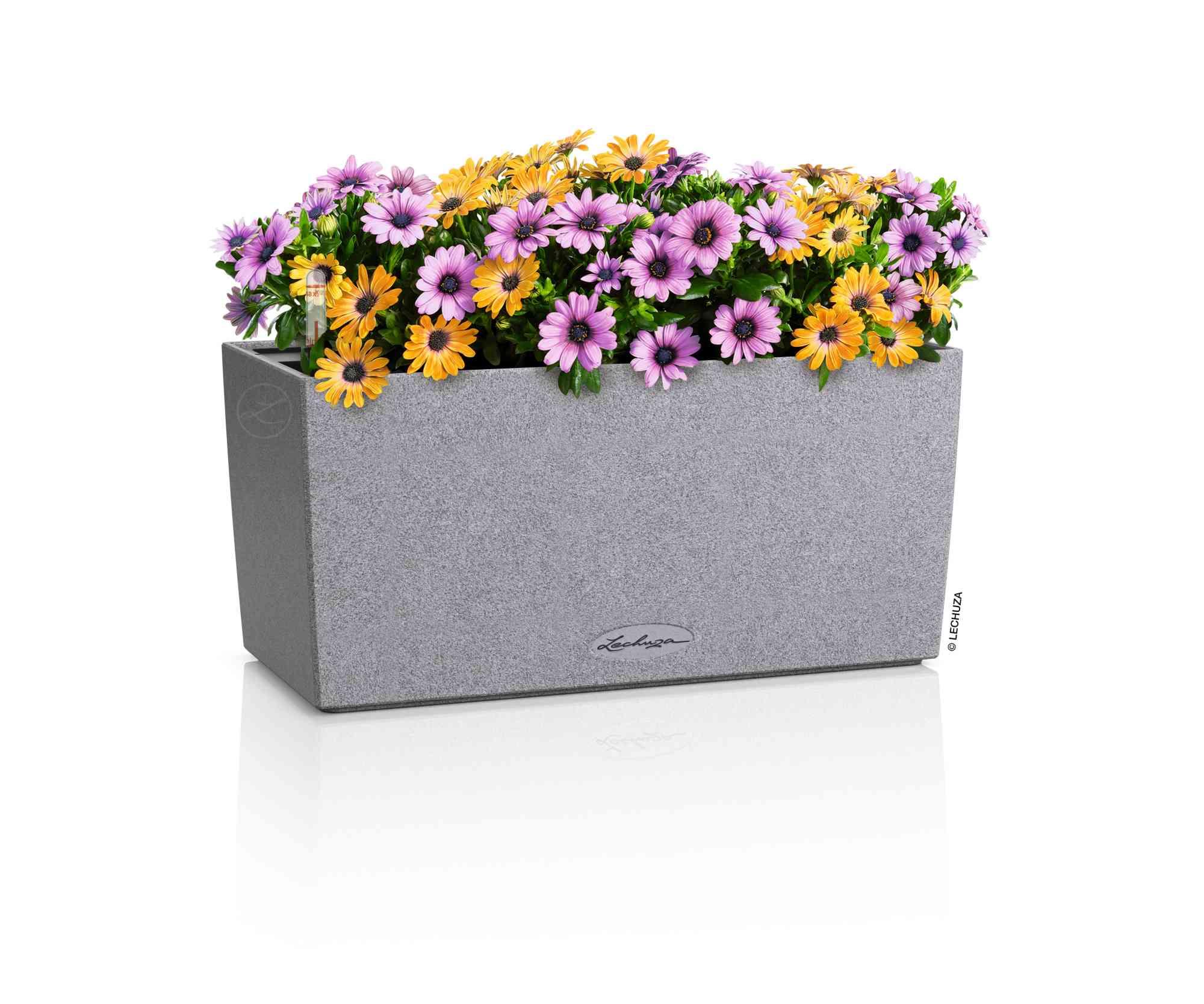 Lechuza Blumenkasten Balconera Stone 40 Steingrau 15434