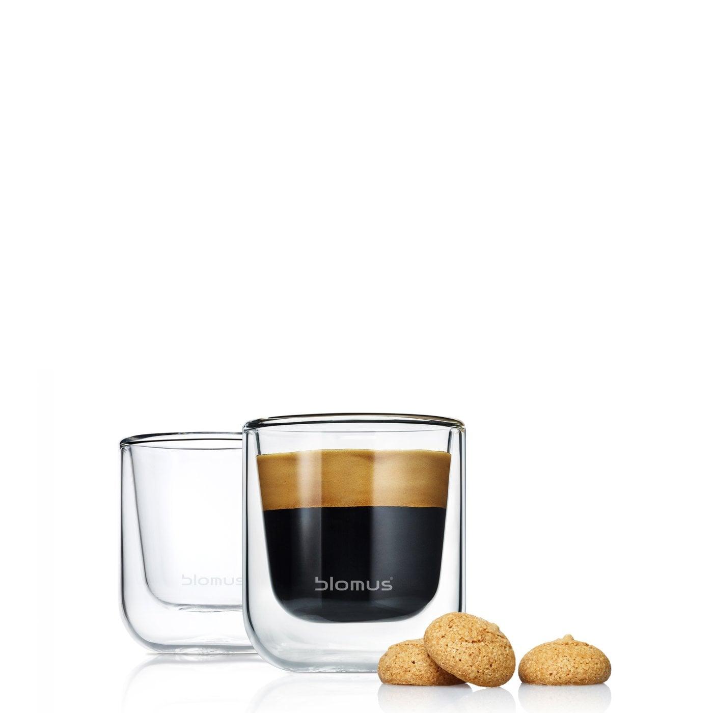 blomus Nero Thermogläser Espresso Gläser doppelwandig 80 ml 2er Set blomus Nero Thermogläser Espresso Gläser doppelwandig 80 ml 2er Set