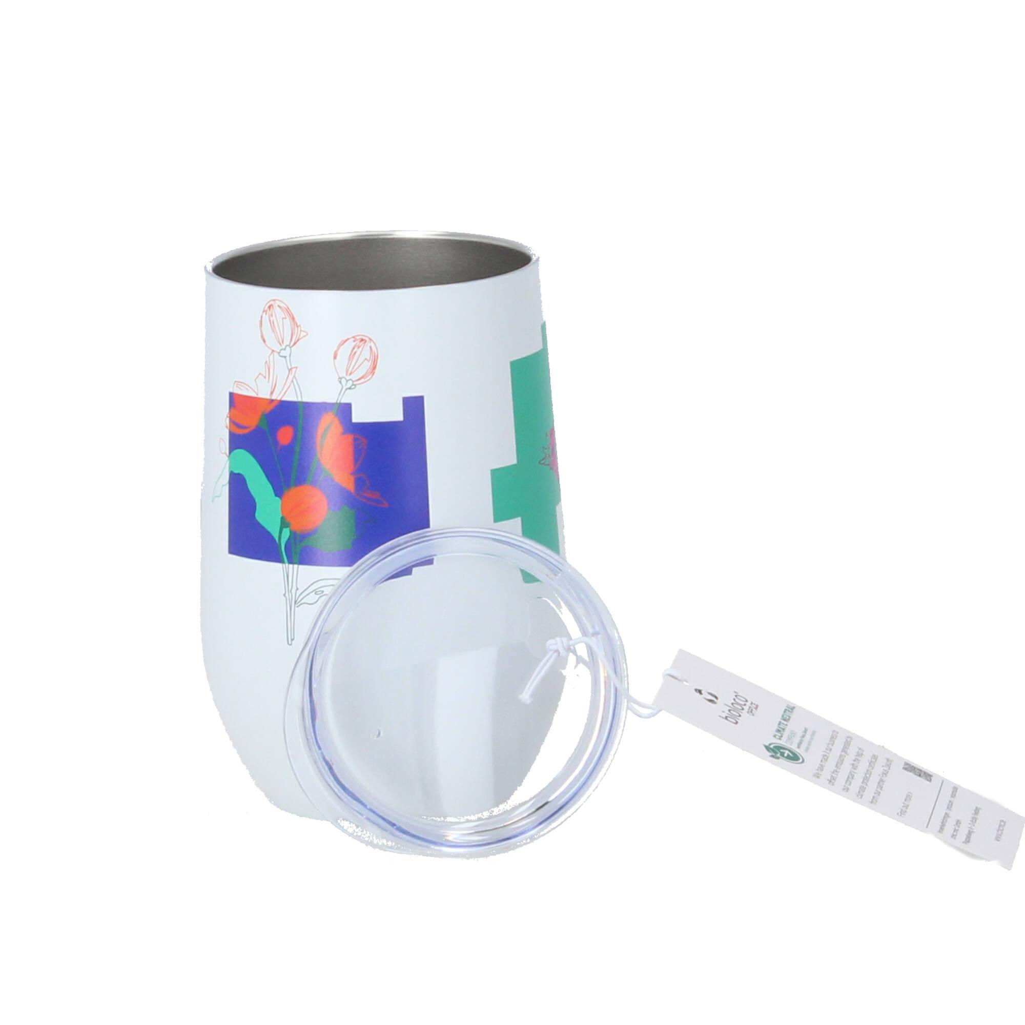 chic.mic Thermobecher bioloco office digital flowers BEO138