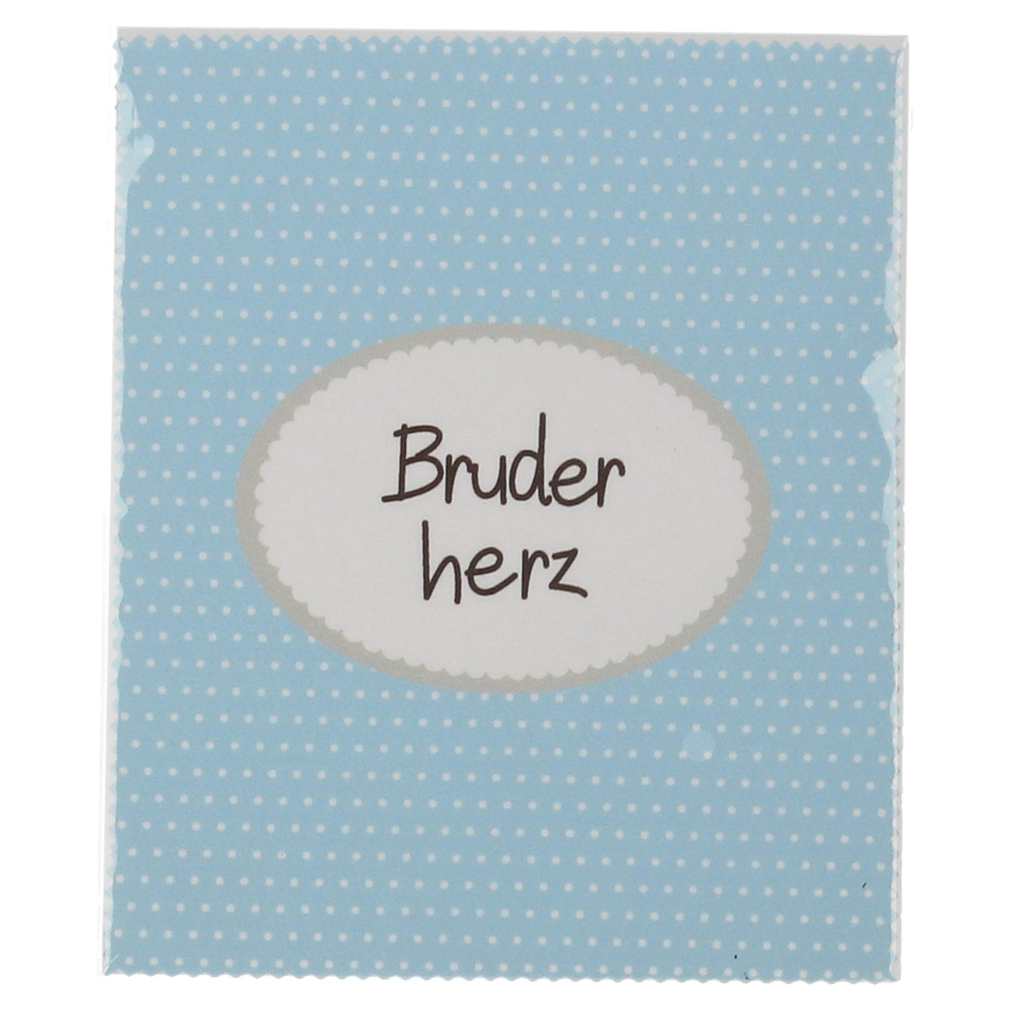 Mea-Living Brillenputztuch Bruderherz BT-006