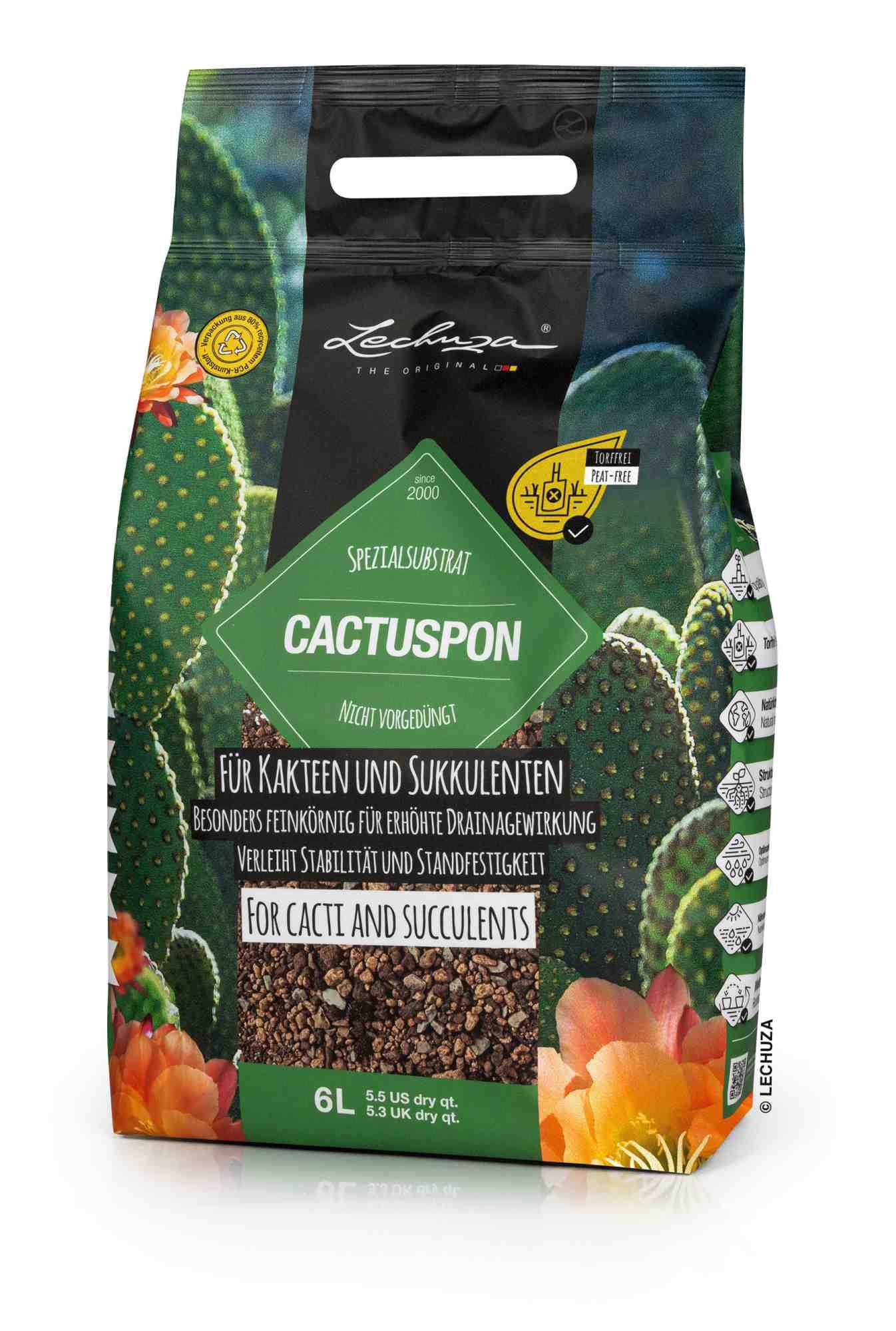 Lechuza Substrat Cactuspon 6L Kaktus - Sukkulenten 19546