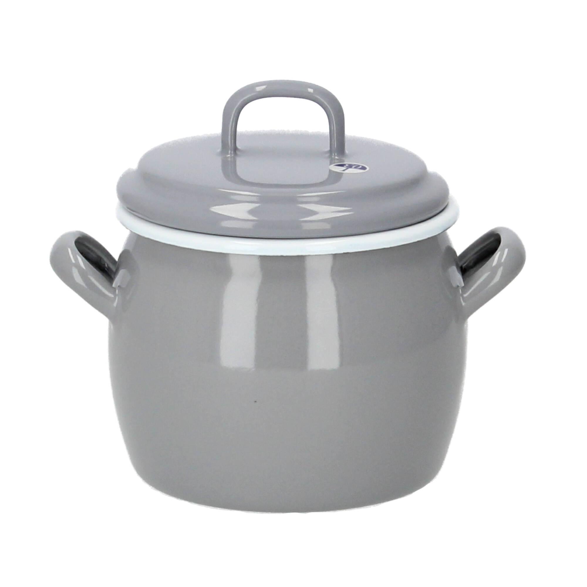 Kockums Bauchiger Topf mit Deckel 0,7 Liter grau Kockums Bauchiger Topf mit Deckel 0,7 Liter grau