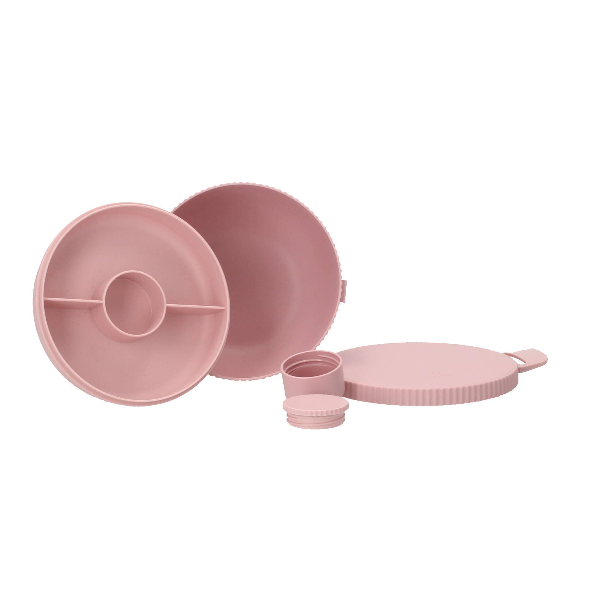 chic.mic Bentobox rund bioloco plant deluxe bowl dusty rose in rosa
