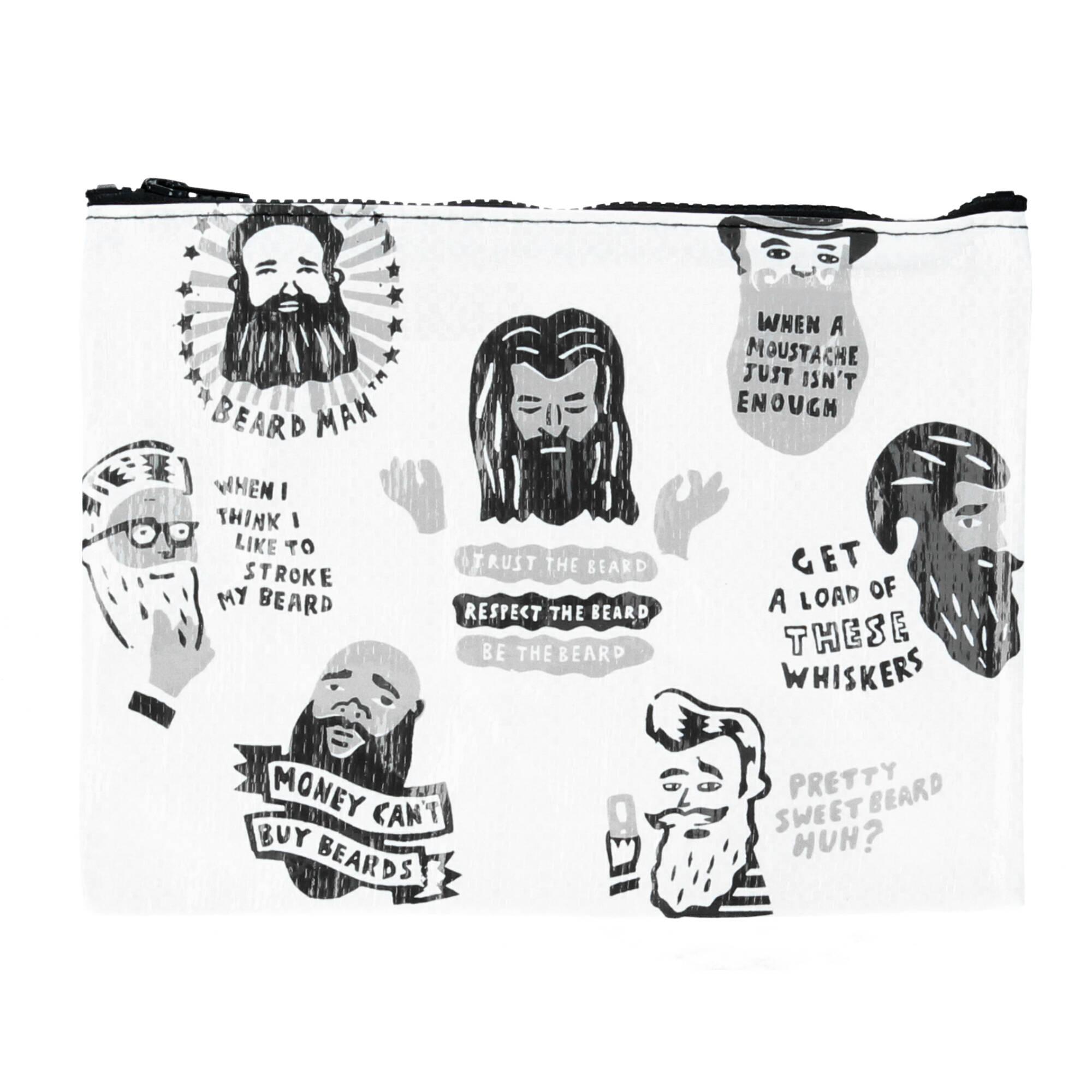 Blue-Q Zipper Pouch Kosmetiktasche Beards Recycling Blue-Q Zipper Pouch Kosmetiktasche Beards Recycling