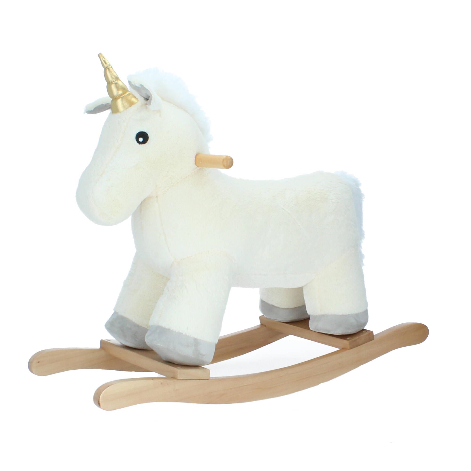 JaBaDaBaDo Schaukeltier Schaukelpferd Einhorn Plüsch weiß JaBaDaBaDo Schaukeltier Schaukelpferd Einhorn Plüsch weiß