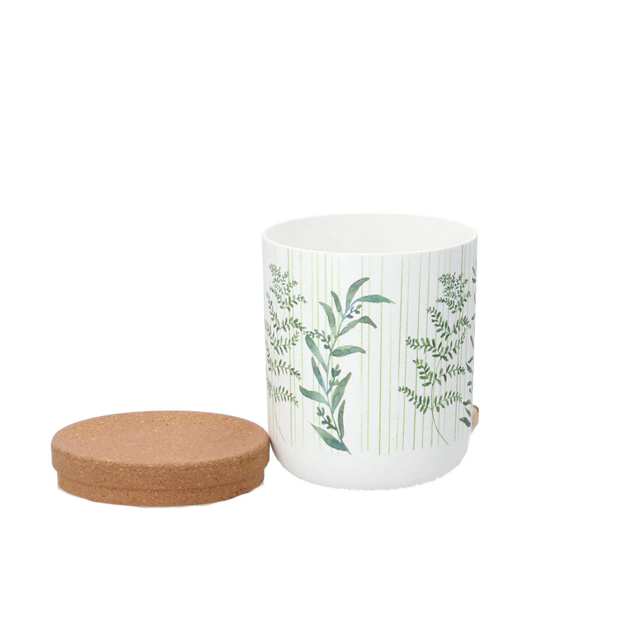 chic.mic Vorratsdose bioloco plant storage green leaves 800ml