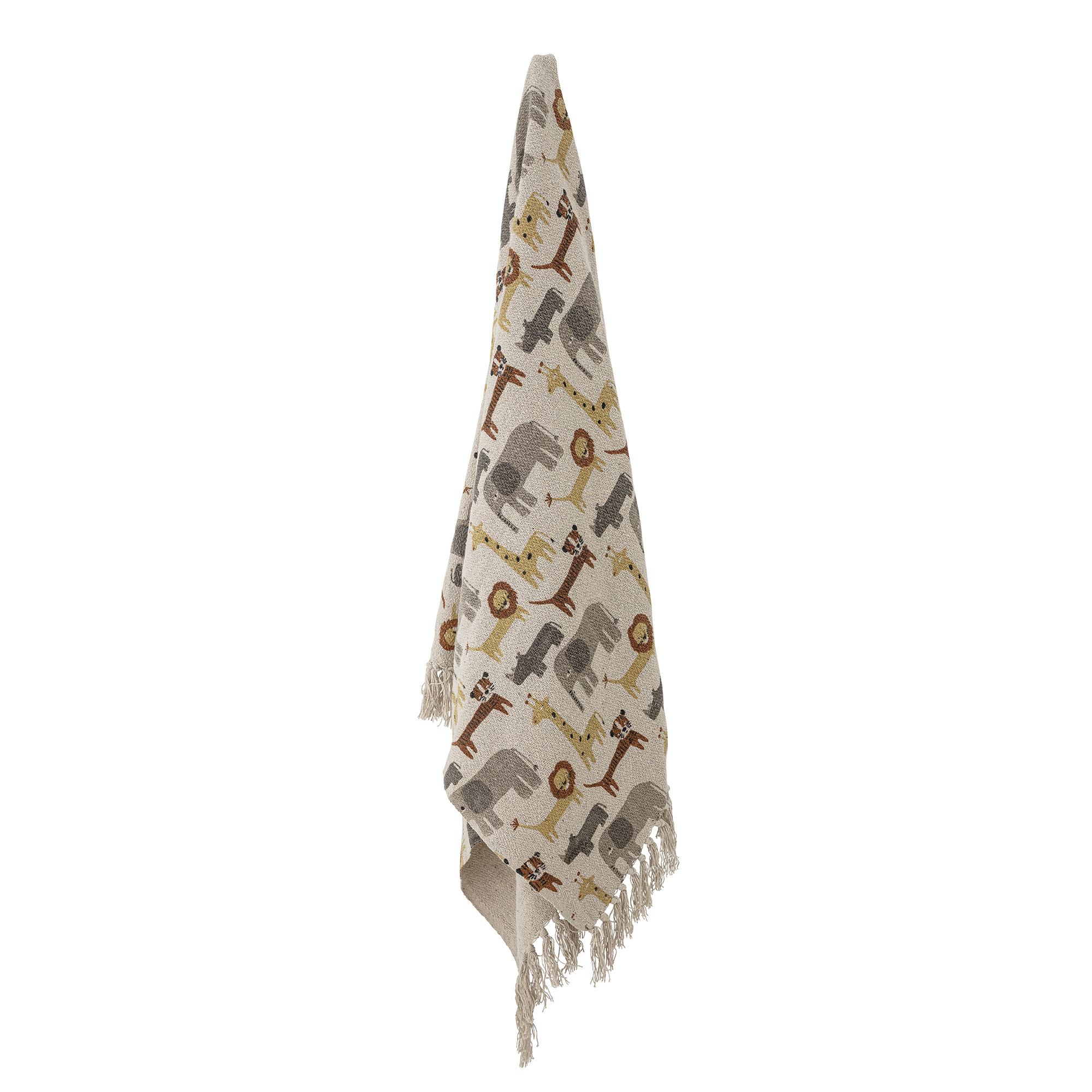 Bloomingville Überwurf Decke Brett Baumwolle 100x80 cm natur Bloomingville Überwurf Decke Brett Baumwolle 100x80 cm natur