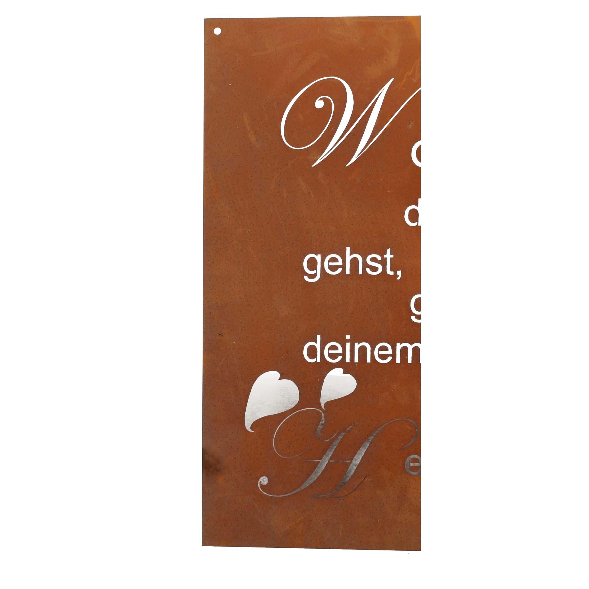 Ferrum Wandbild Edelrost Herz 8-9008