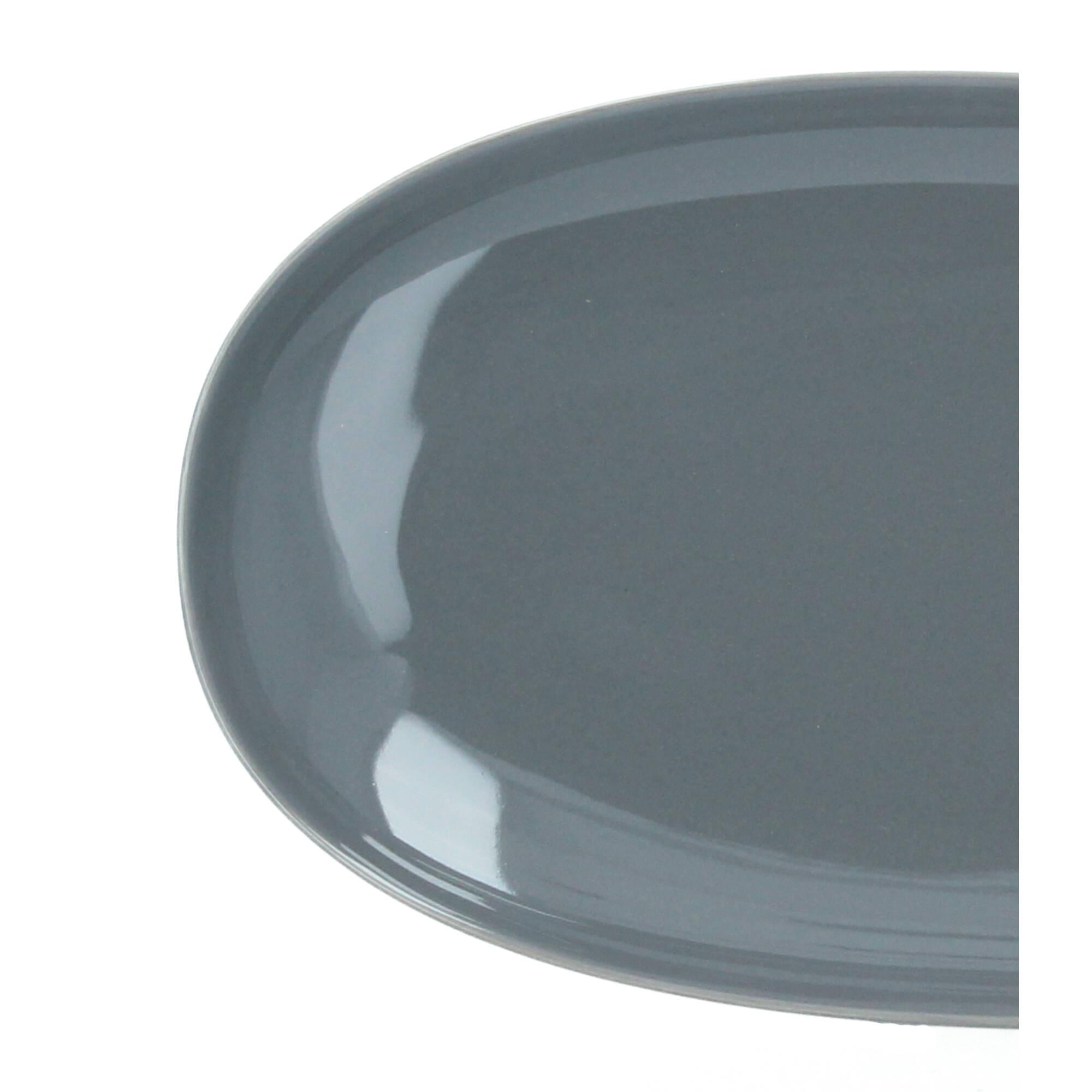 blomus RO Servierplatte 18x3,5 cm Porzellan sharkskin