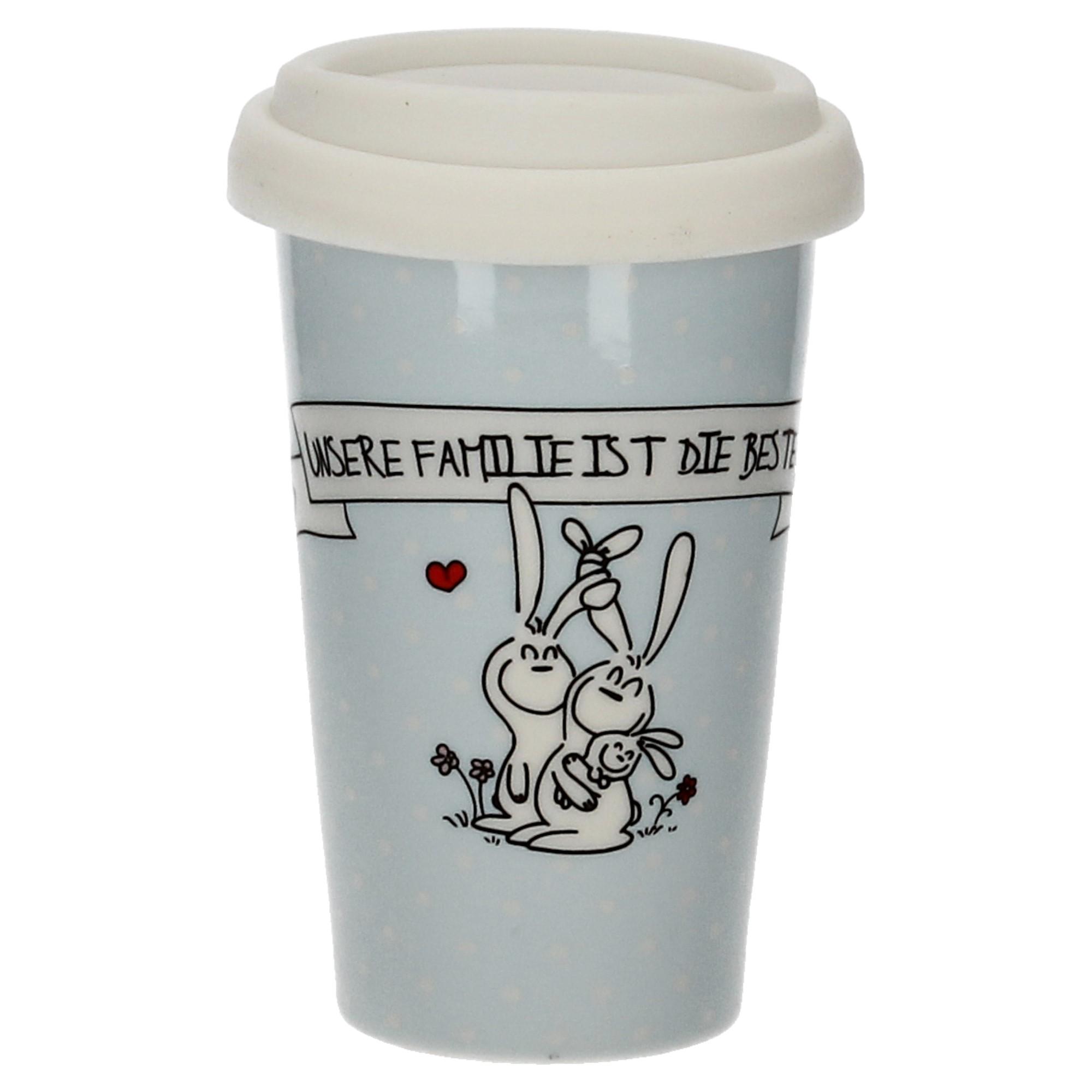Mea Living Coffee to Go Becher - Unsere Familie ist die Beste, CTGDH-002