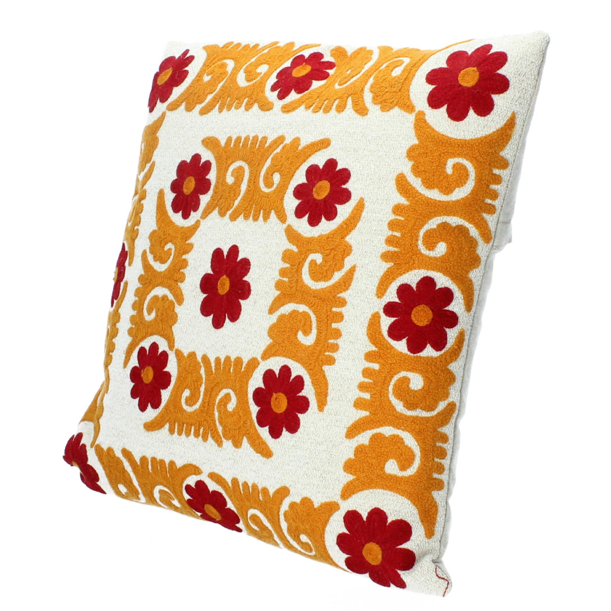 Bloomingville Kissen 50x50 cm Blumen mehrfarbig Baumwolle Bloomingville Kissen 50x50 cm Blumen mehrfarbig Baumwolle