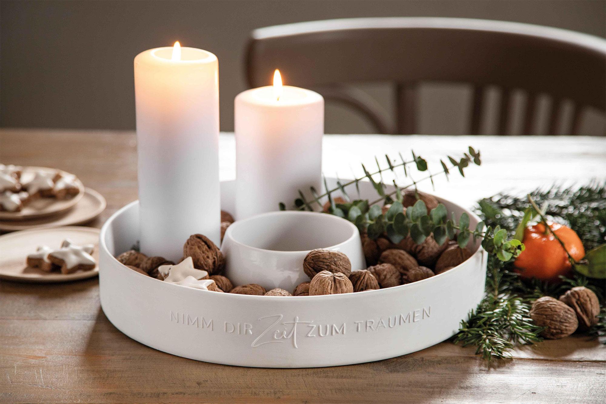 Räder Living Porzellankranz Nimm dir Zeit 32 cm weiß Räder Living Porzellankranz Nimm dir Zeit 32 cm weiß