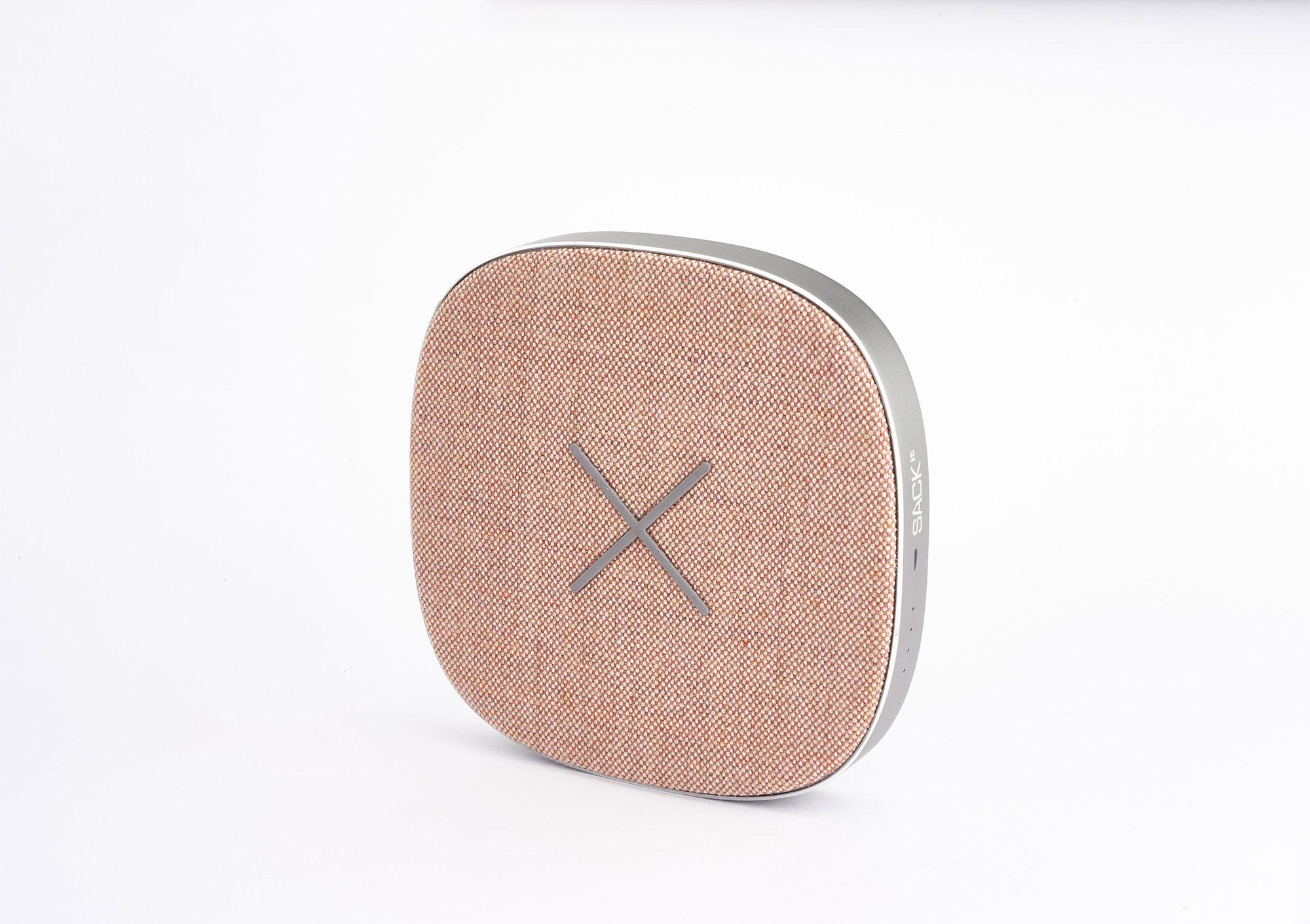SACKit ChARGEit induktives Ladegerät Powerbank rose