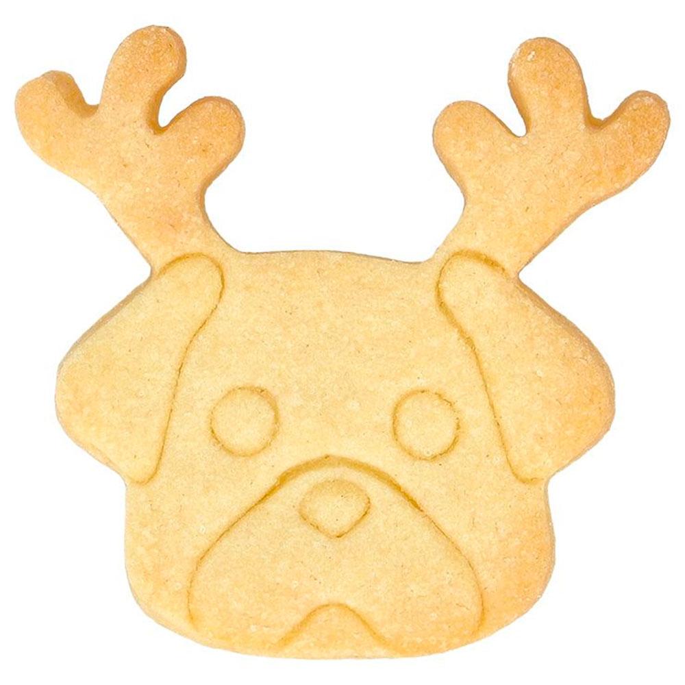 Birkmann Präge-Ausstechform Edelstahl Weihnachtsmops 6,5cm Birkmann Präge-Ausstechform Edelstahl Weihnachtsmops 6,5cm